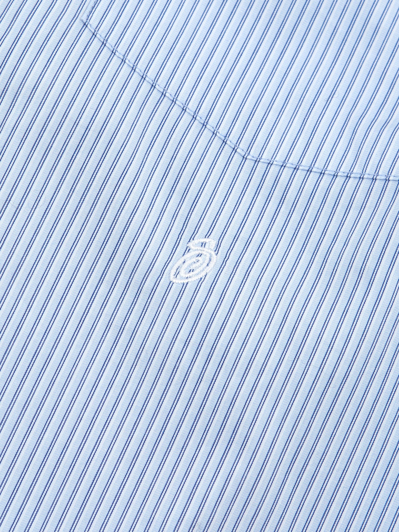 Stussy Classic Stripe Shirt - Blue Stripe - Image 3