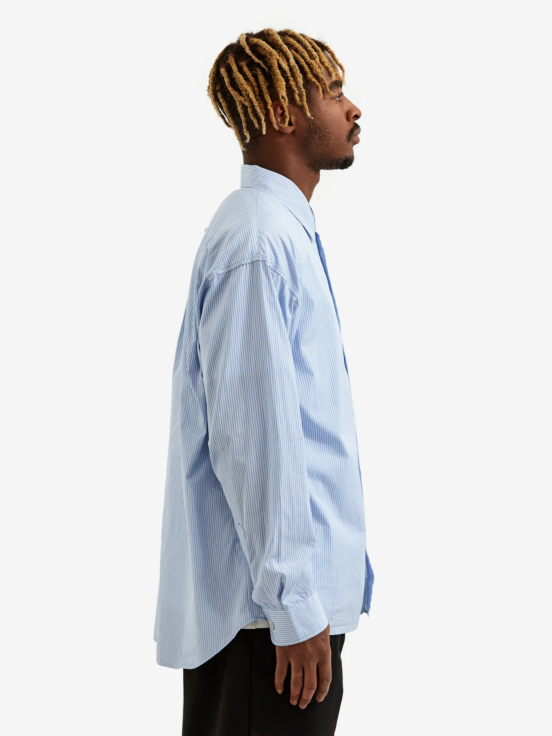 Stussy Classic Stripe Shirt - Blue Stripe - Image 8