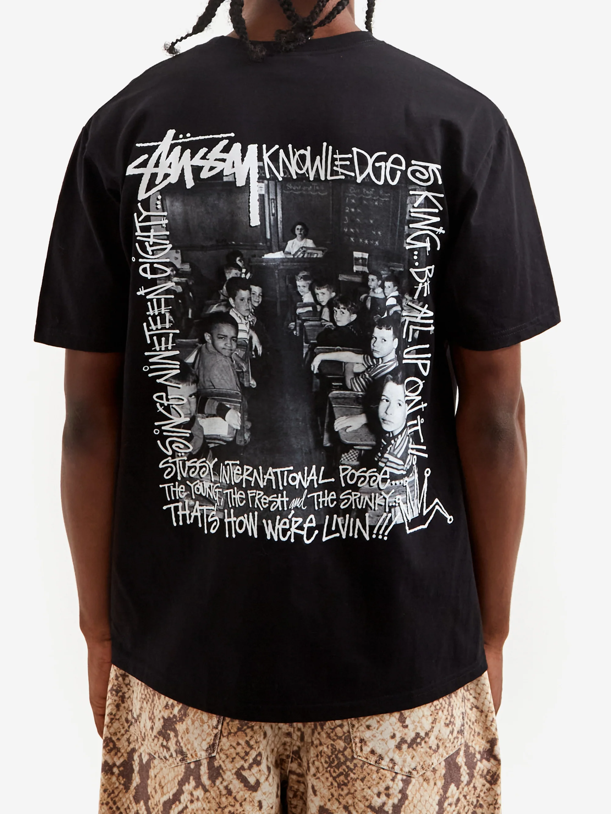 Stussy Classroom T-Shirt - Black - Image 5