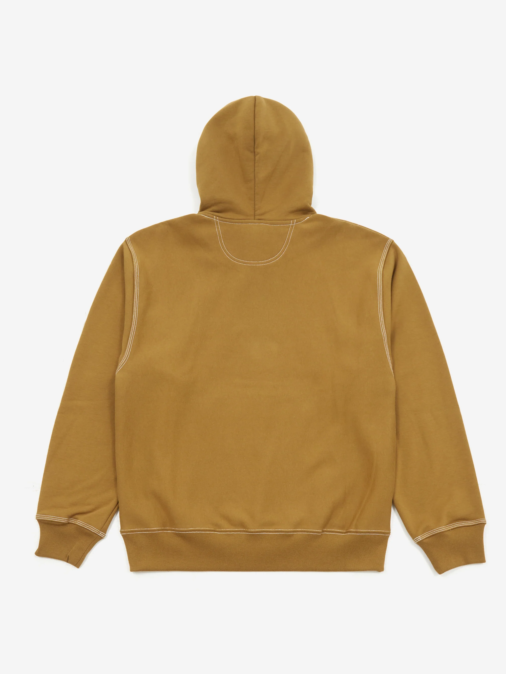 Stussy Contrast Stitch Label Hood - Olive - Image 4
