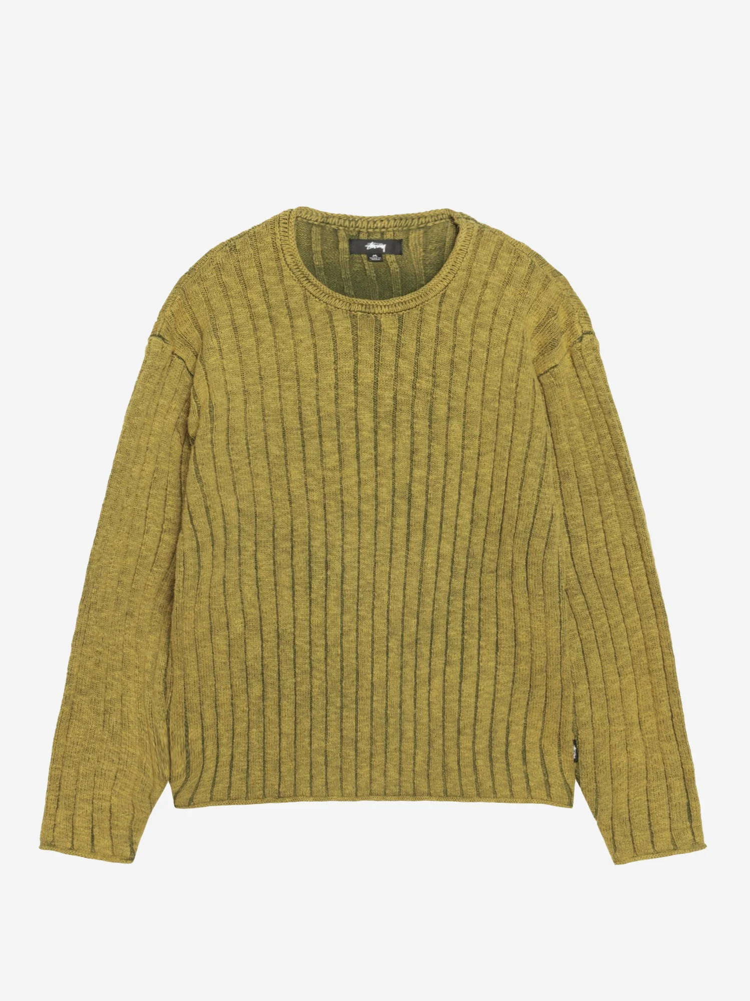 Stussy Cotton Slub Rib Crew - Green