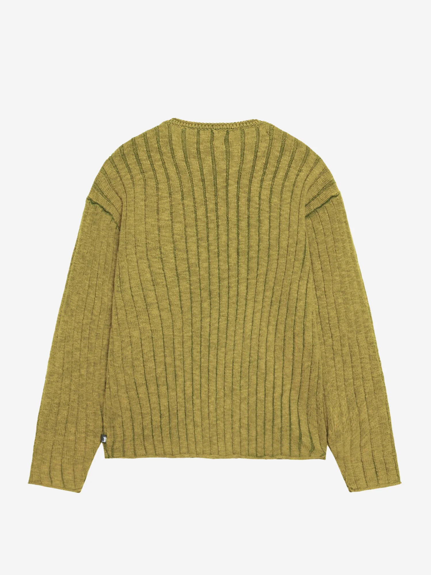 Stussy Cotton Slub Rib Crew - Green - Image 3
