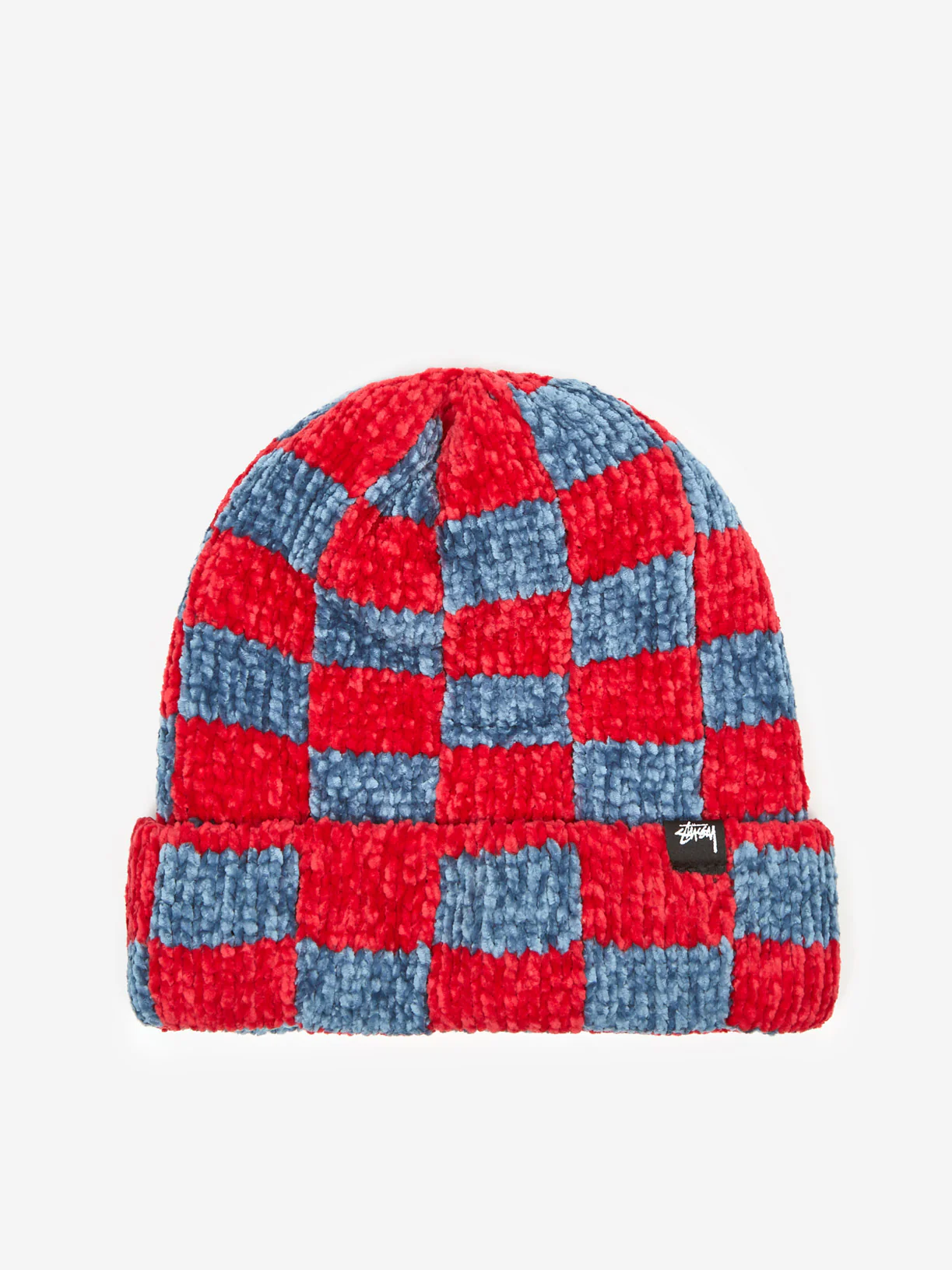 Stussy Crochet Checkered Beanie W - Red