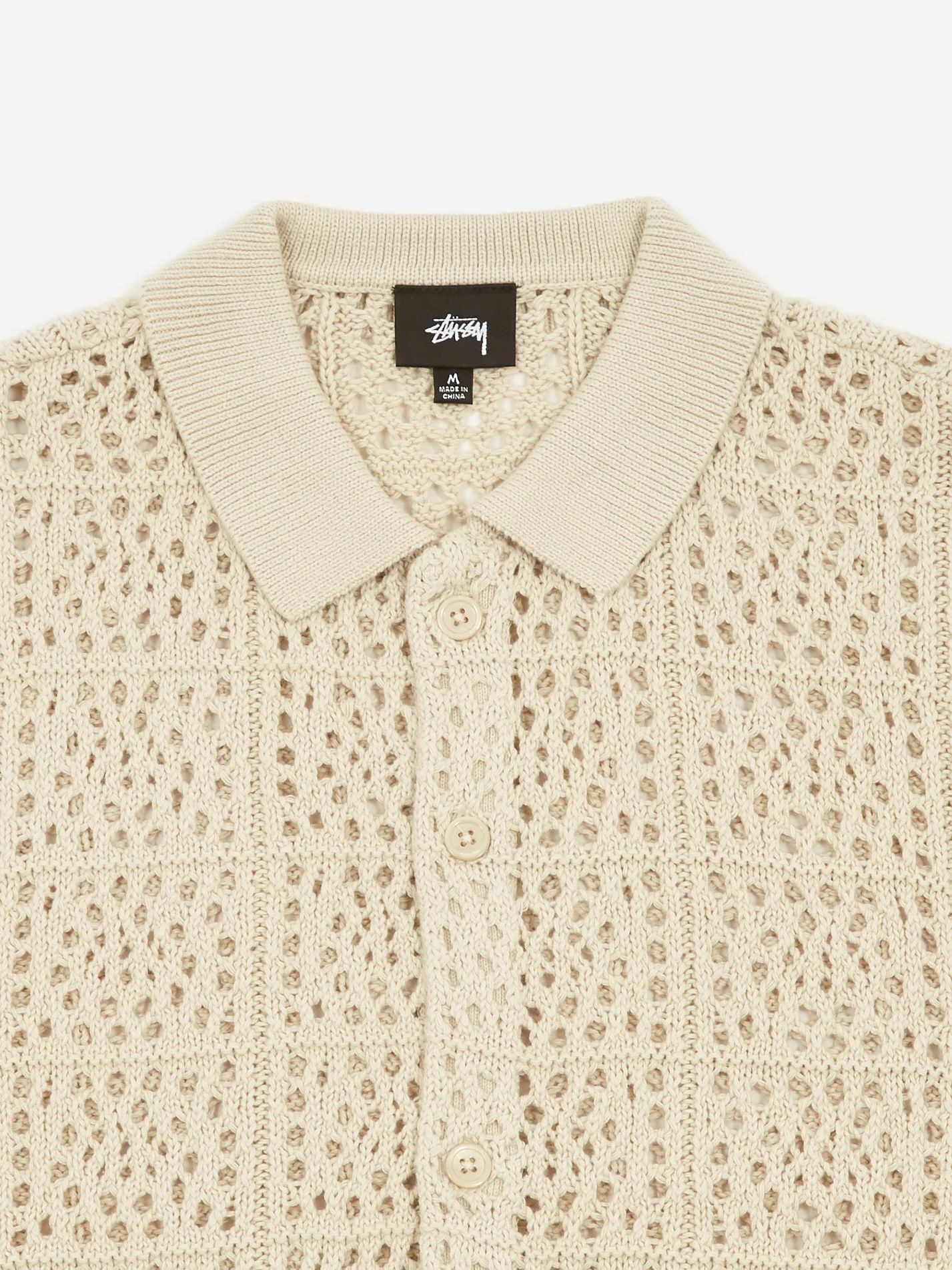 Stussy Crochet Shirt - Natural - Image 2