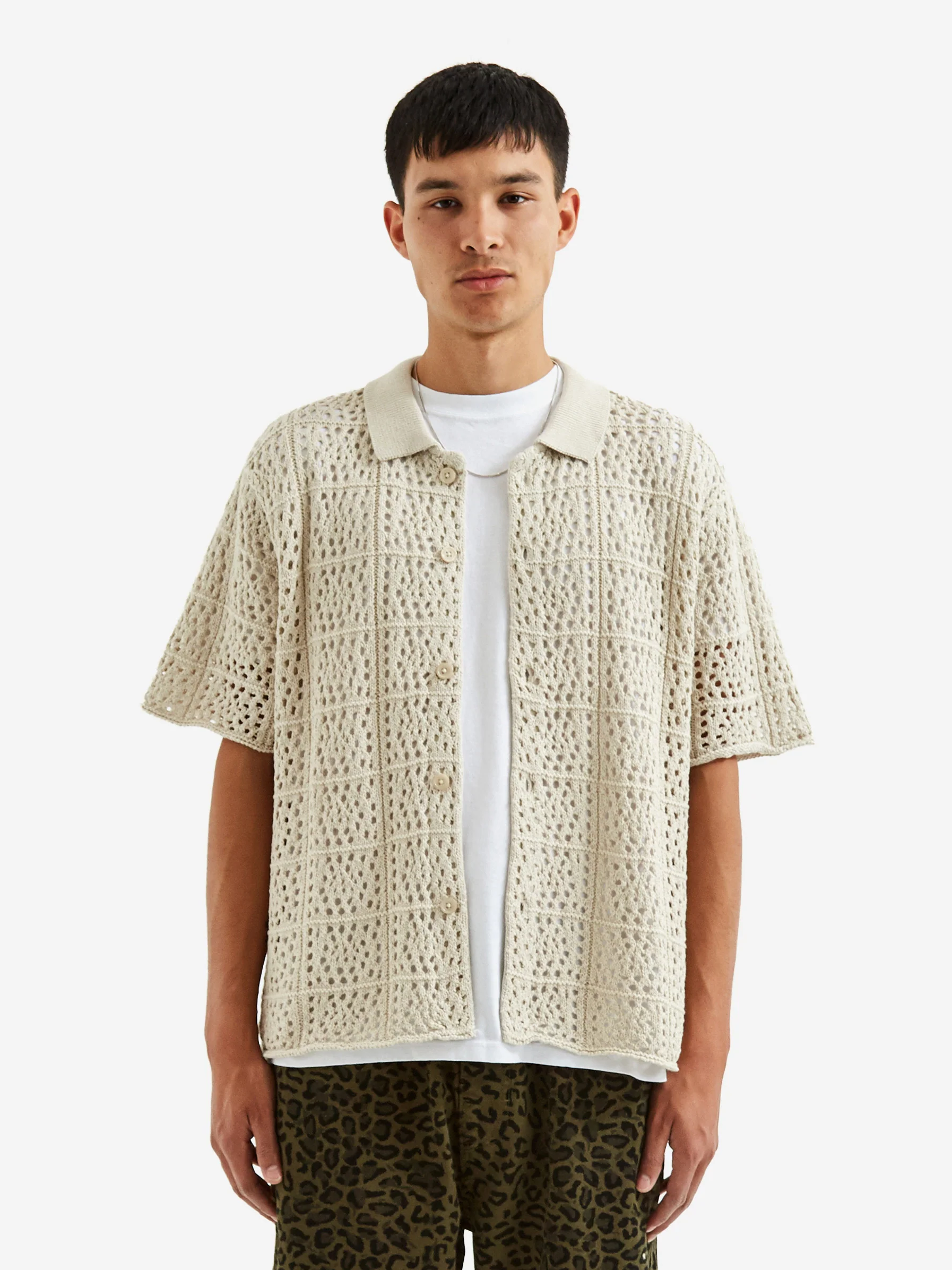 Stussy Crochet Shirt - Natural - Image 6