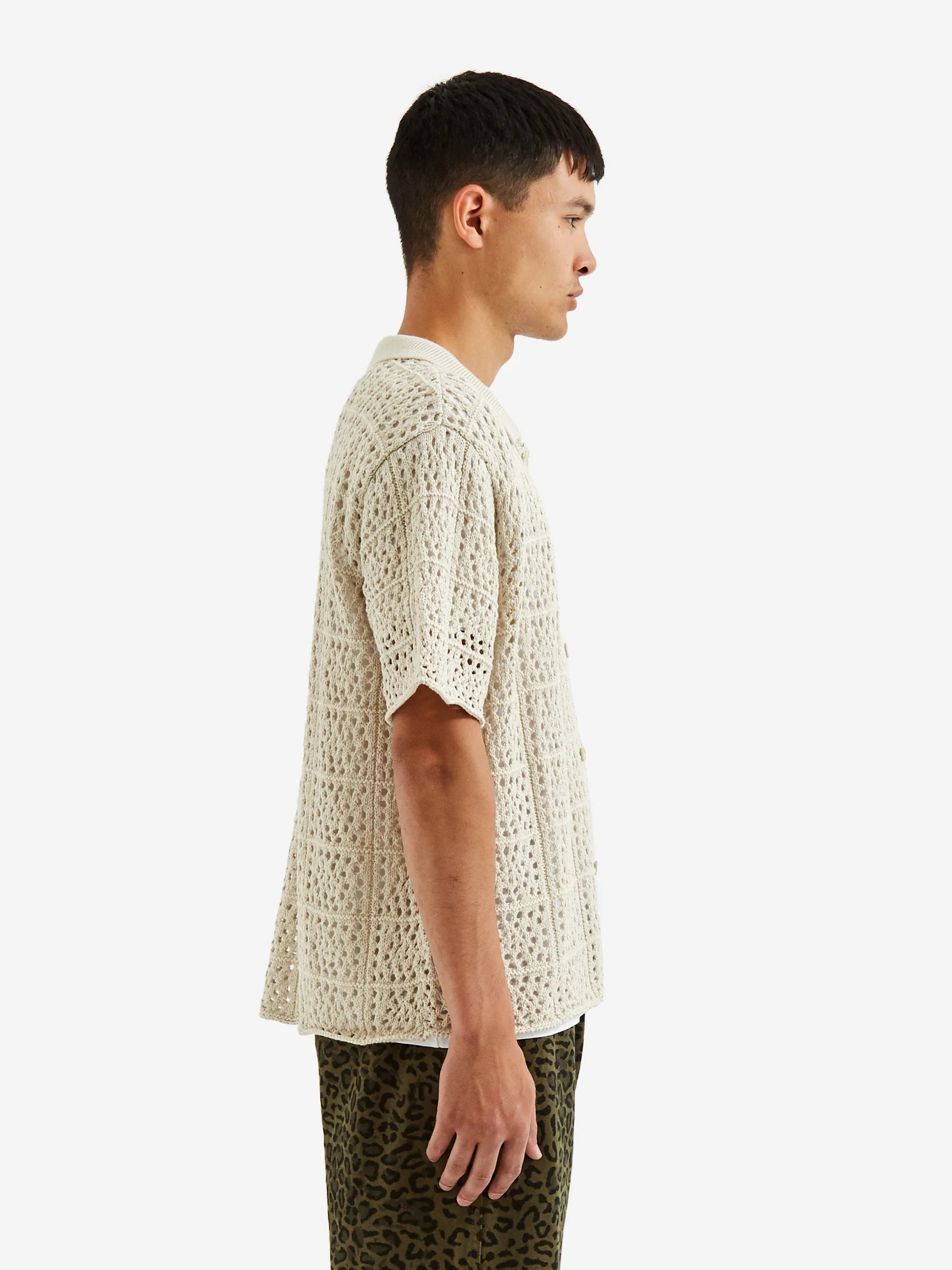 Stussy Crochet Shirt - Natural - Image 7