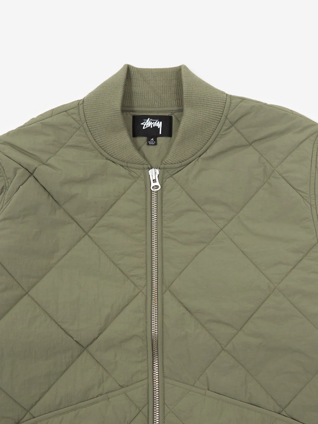 Stussy Dice Quilted Liner Jacket - Olive - Image 3
