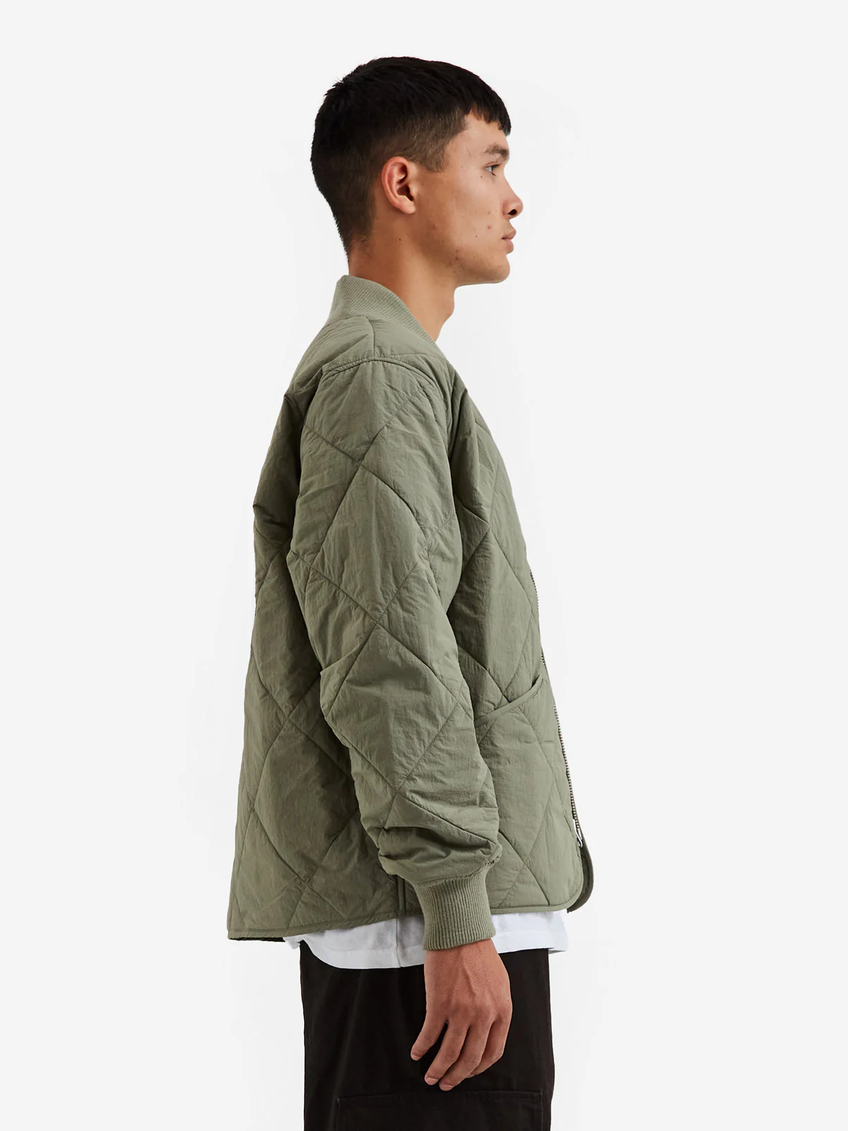 Stussy Dice Quilted Liner Jacket - Olive - Image 7