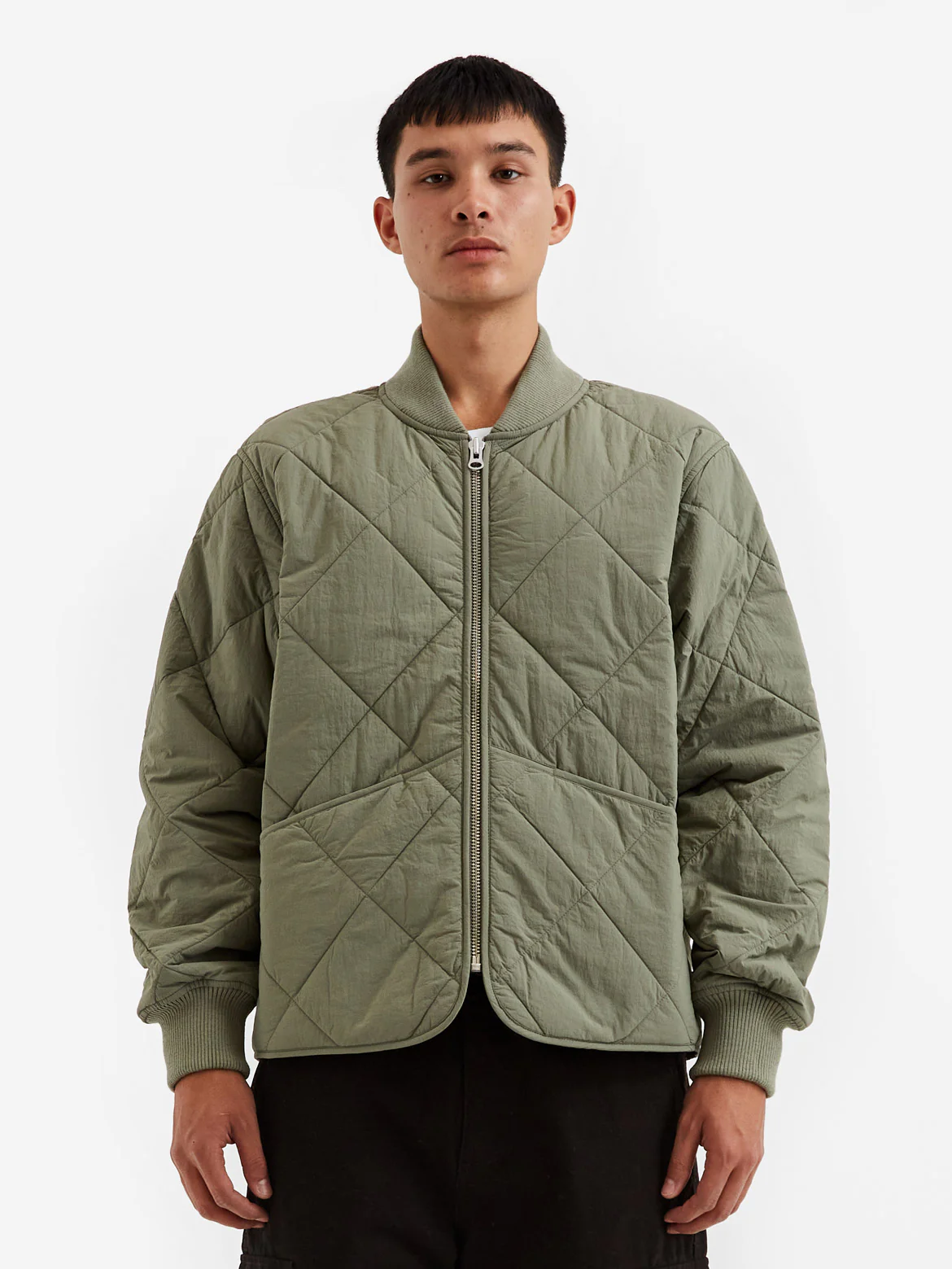 Stussy Dice Quilted Liner Jacket - Olive - Image 9