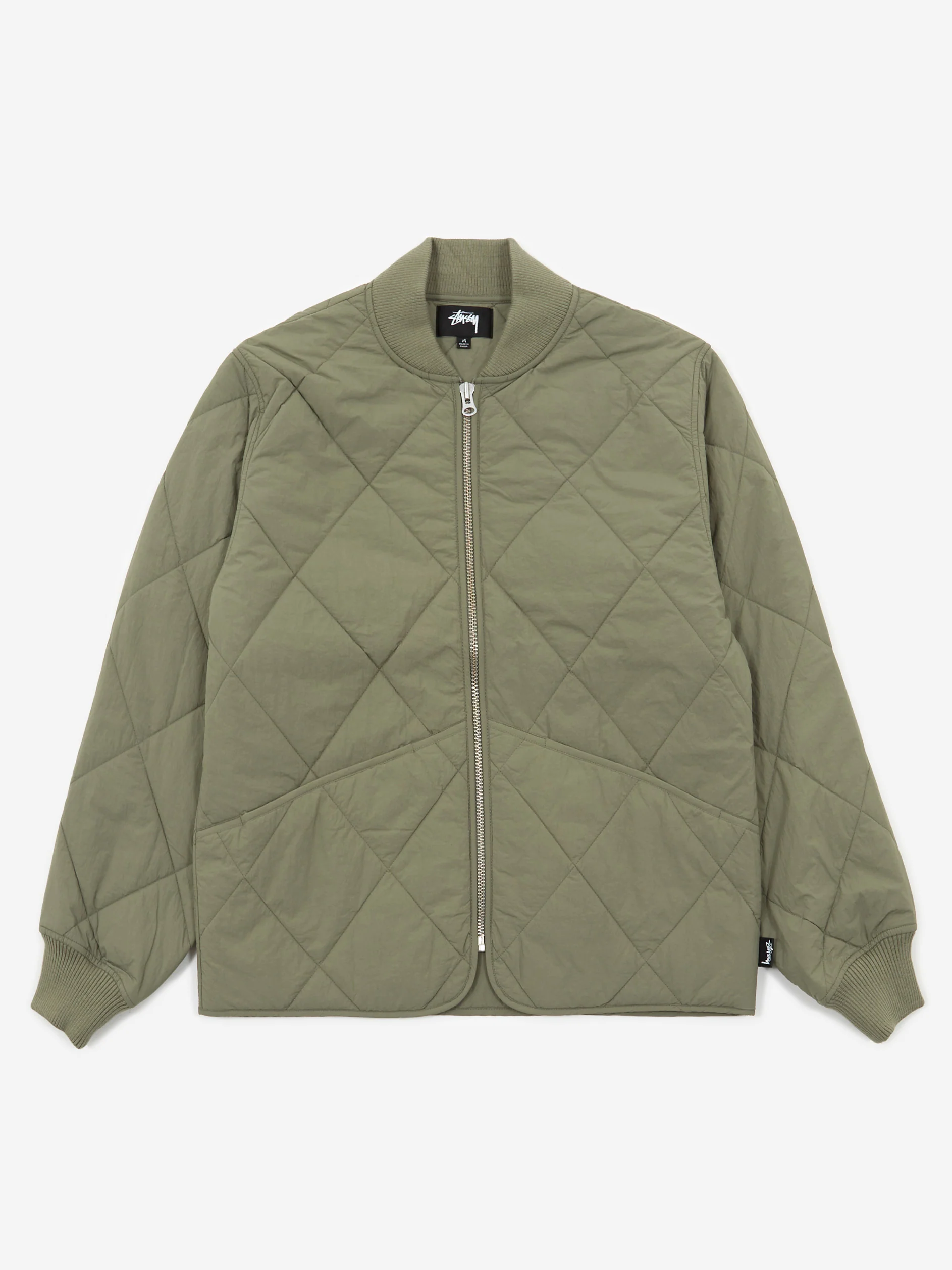 Stussy Dice Quilted Liner Jacket W - Olive - Image 6