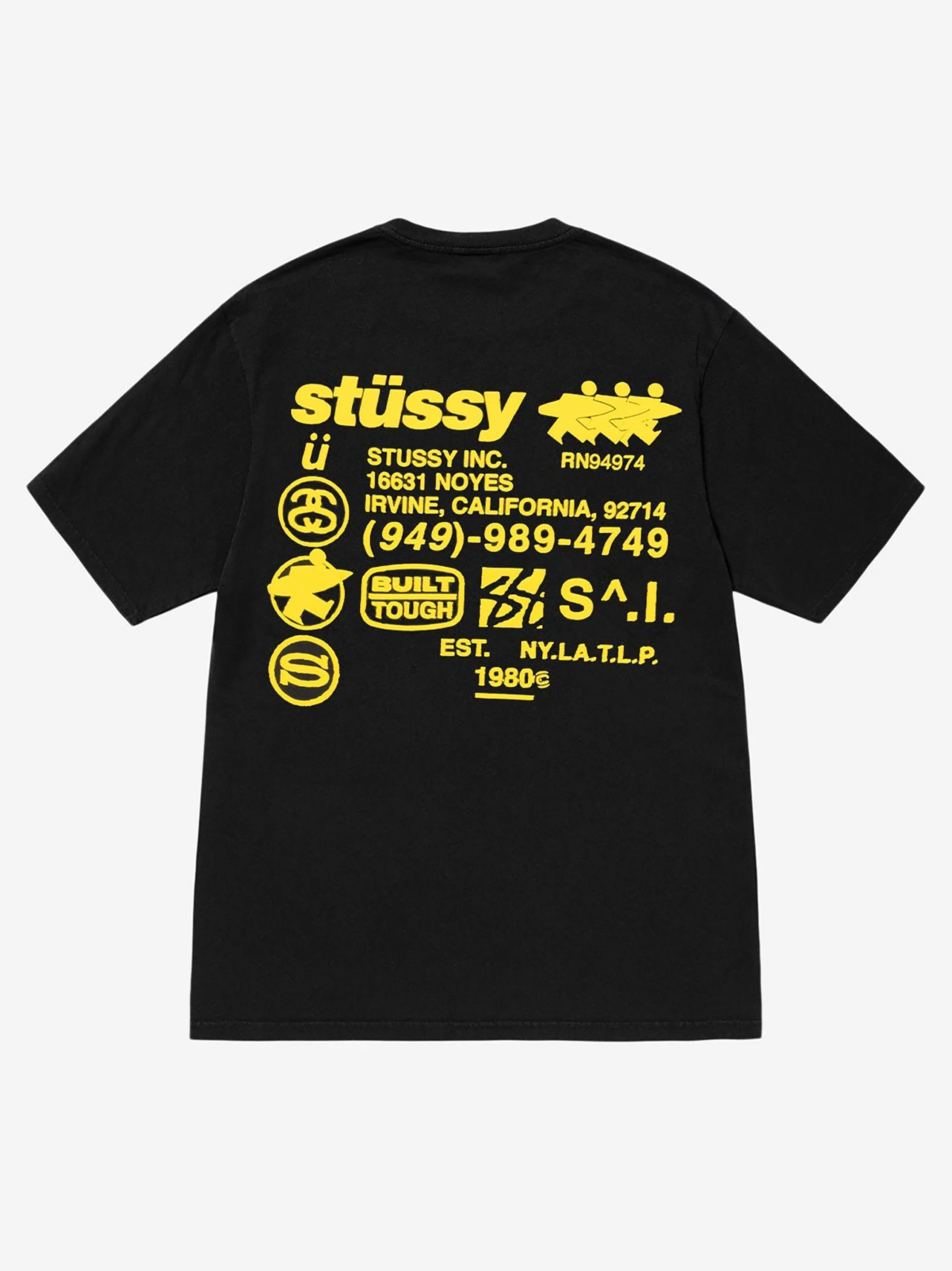 Stussy DNA Pigment Dyed Tee - Black - Image 2