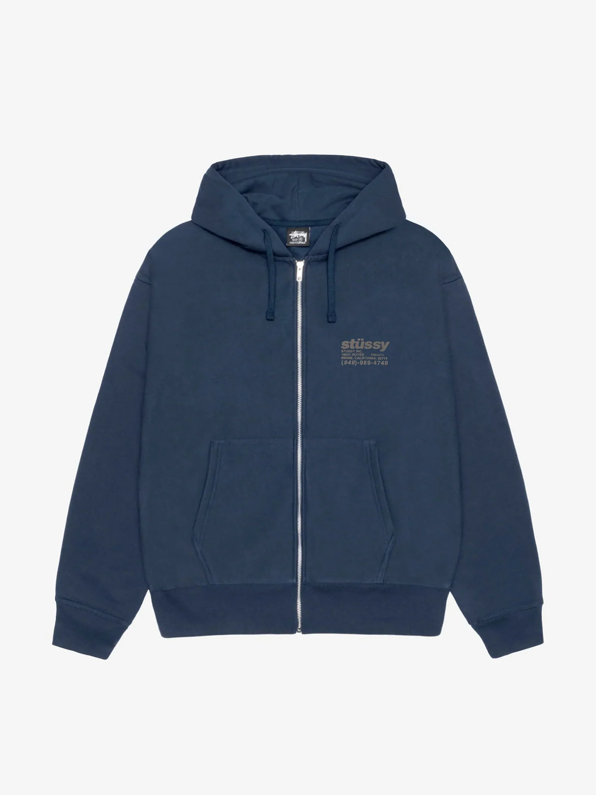 Stussy Dna Zip Hood - Navy