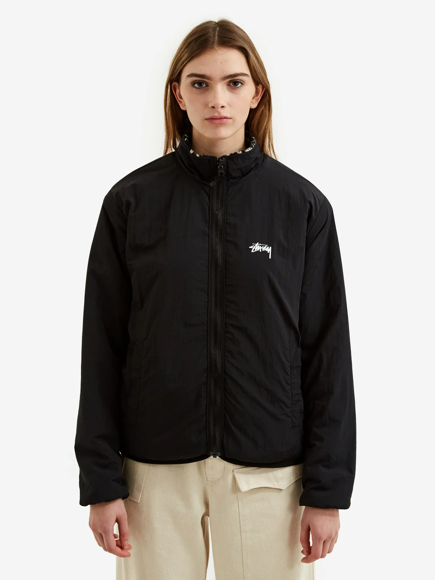 Stussy Dragon Sherpa Jacket W - Black - Image 2