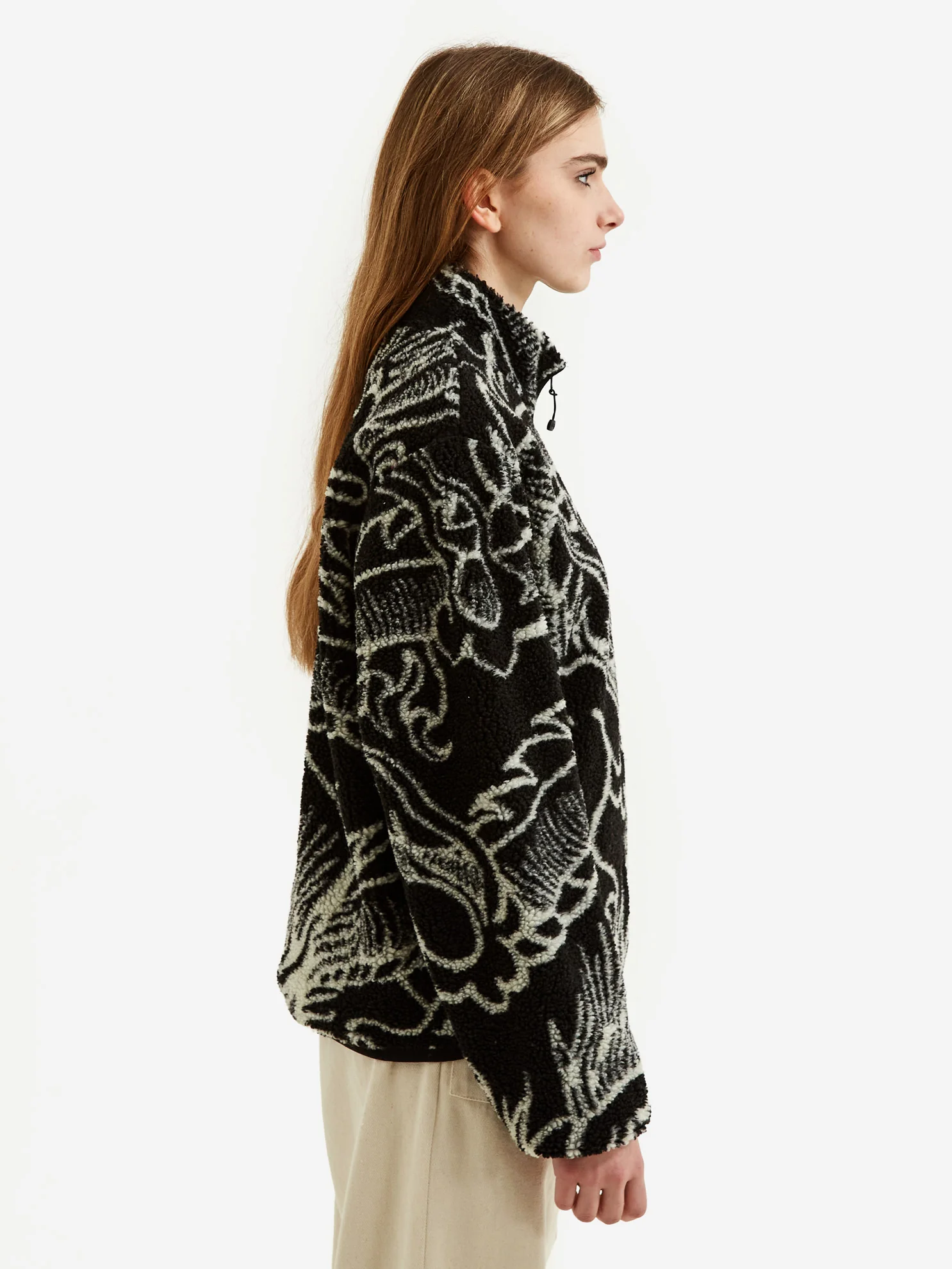 Stussy Dragon Sherpa Jacket W - Black - Image 3