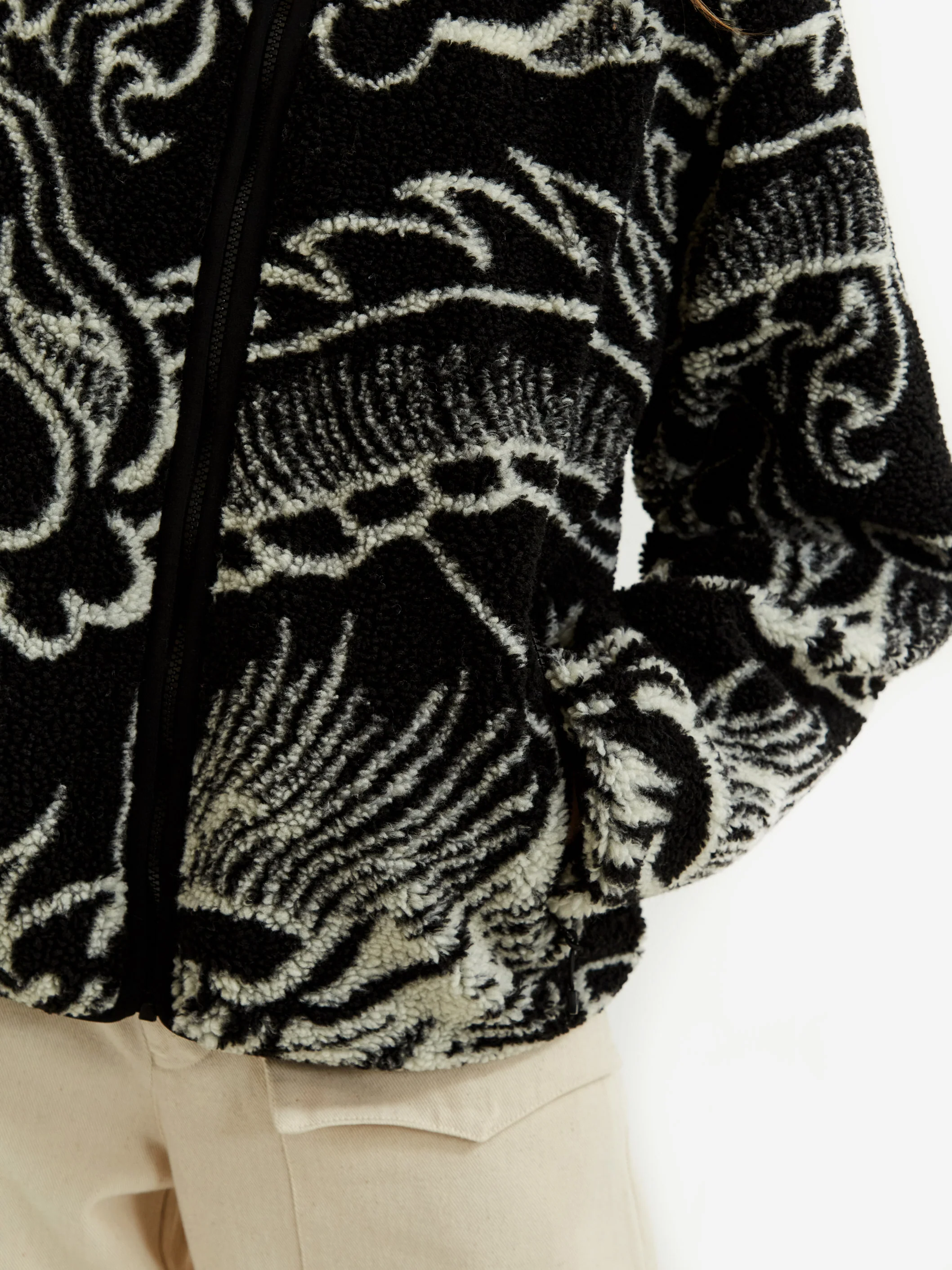 Stussy Dragon Sherpa Jacket W - Black - Image 5