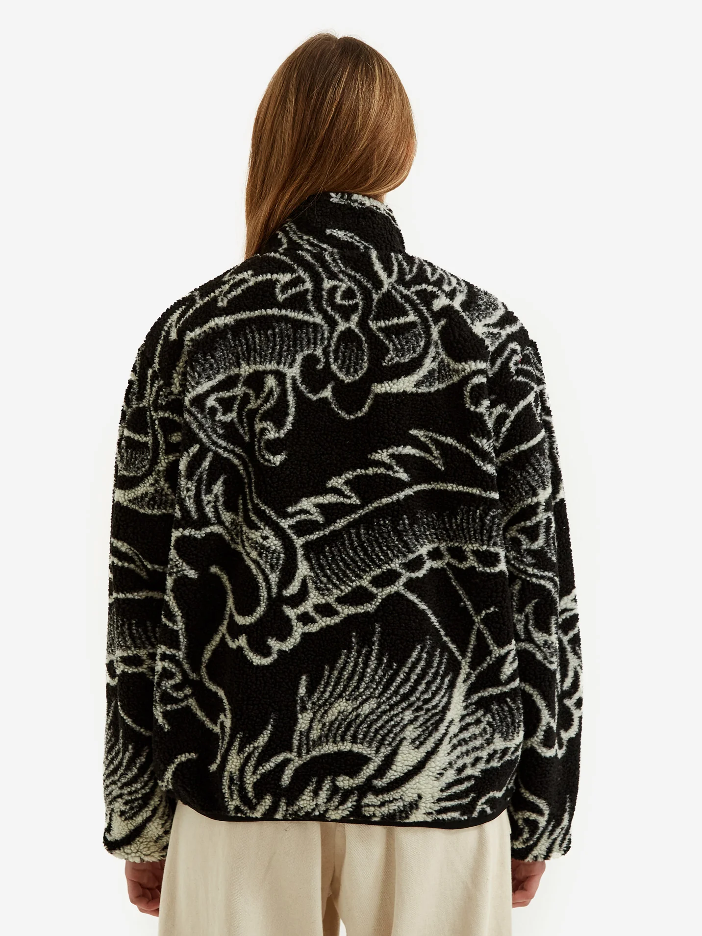 Stussy Dragon Sherpa Jacket W - Black - Image 6
