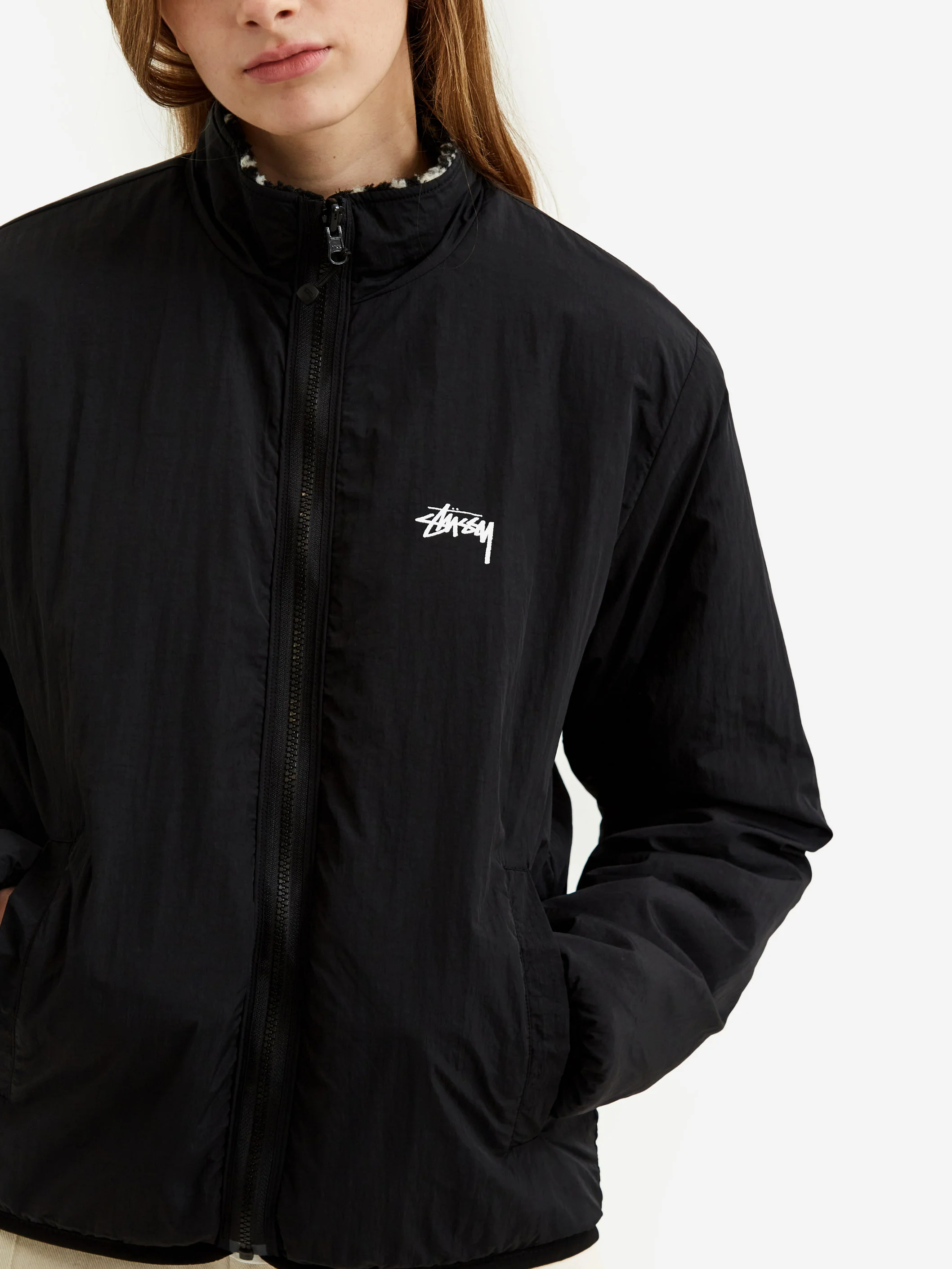 Stussy Dragon Sherpa Jacket W - Black - Image 9