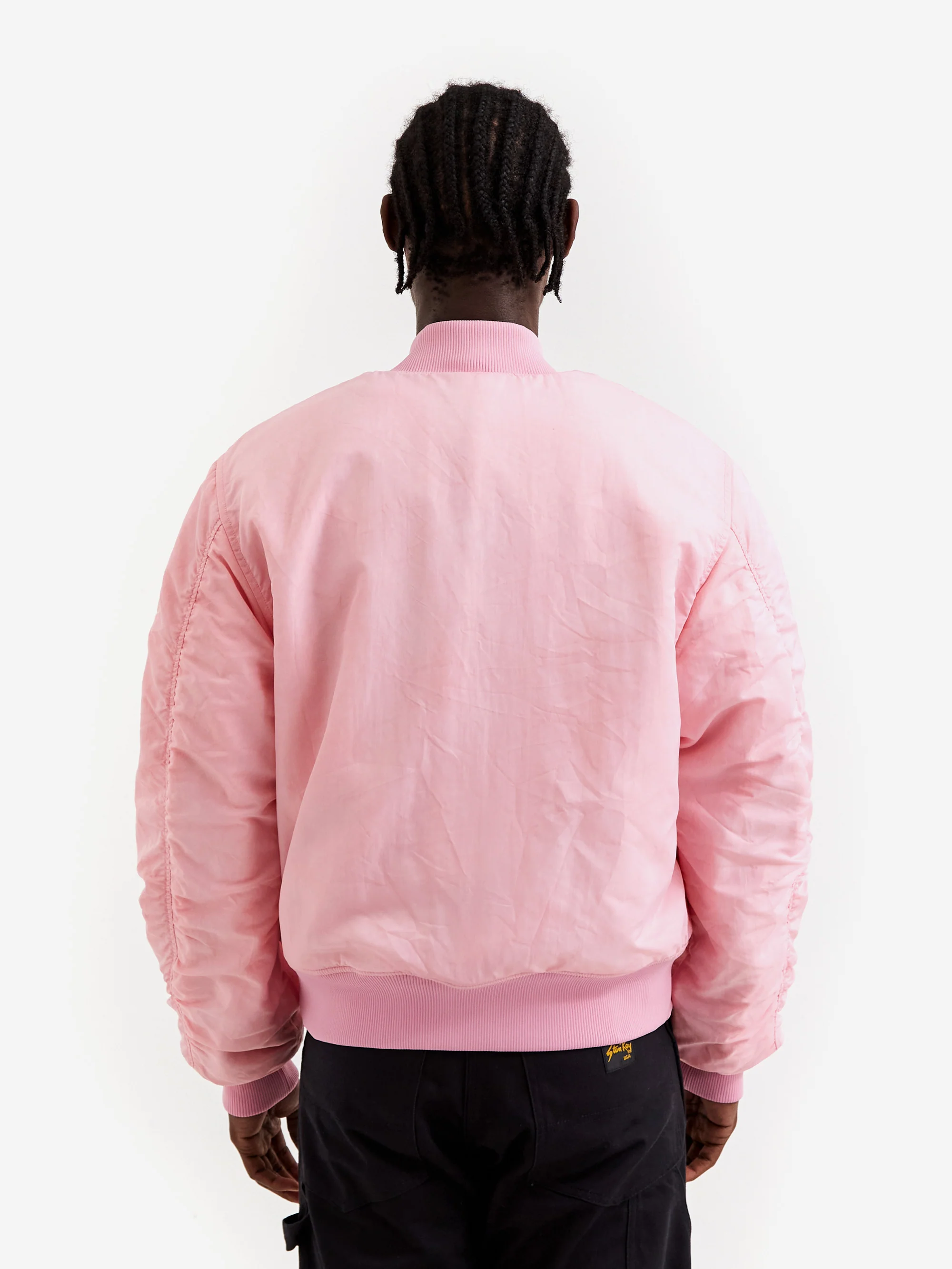 Stussy Dyed Nylon Bomber Jacket - Pink - Image 10