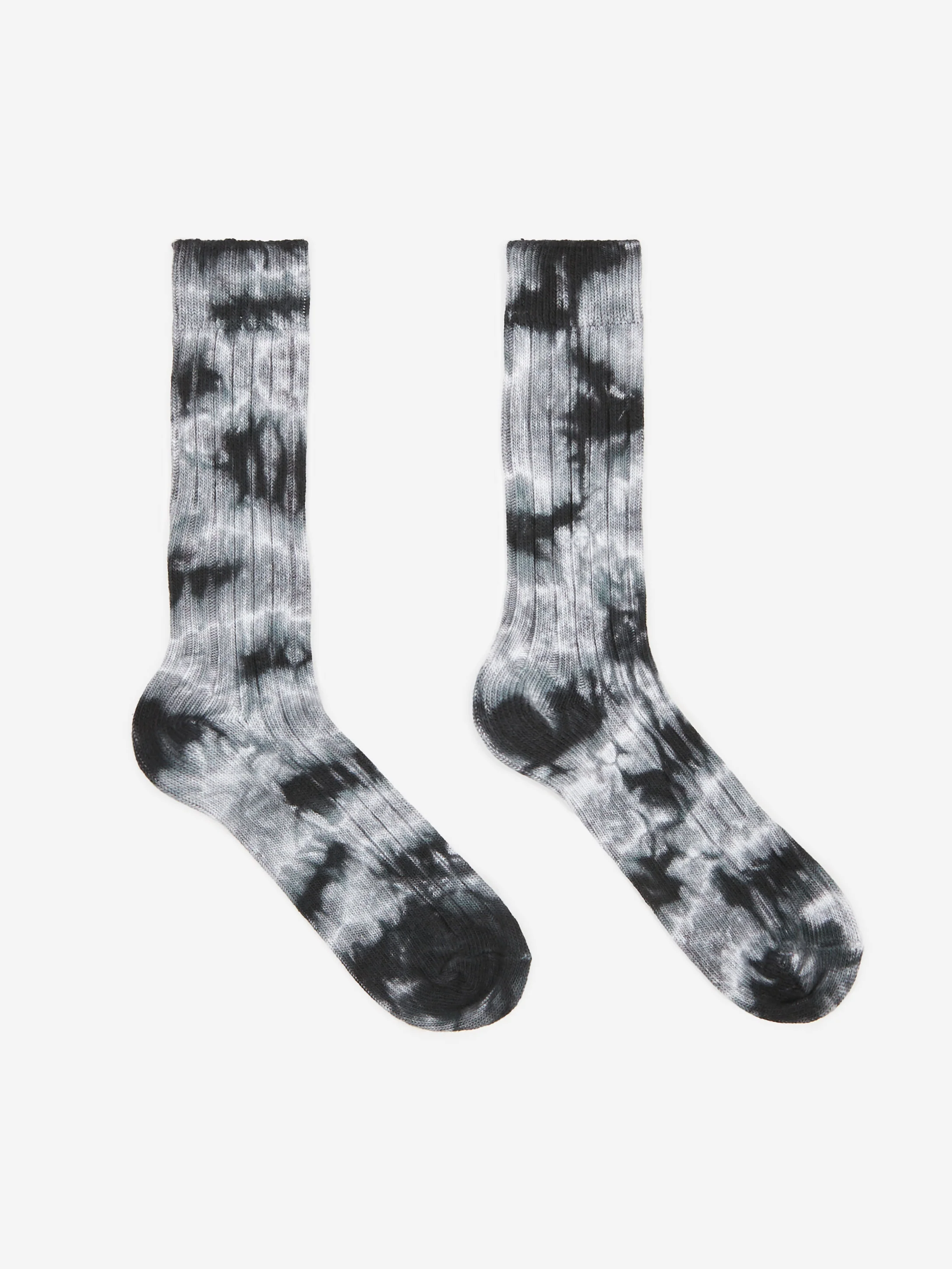 Stussy Dyed Ribbed Crew Sock - Grey