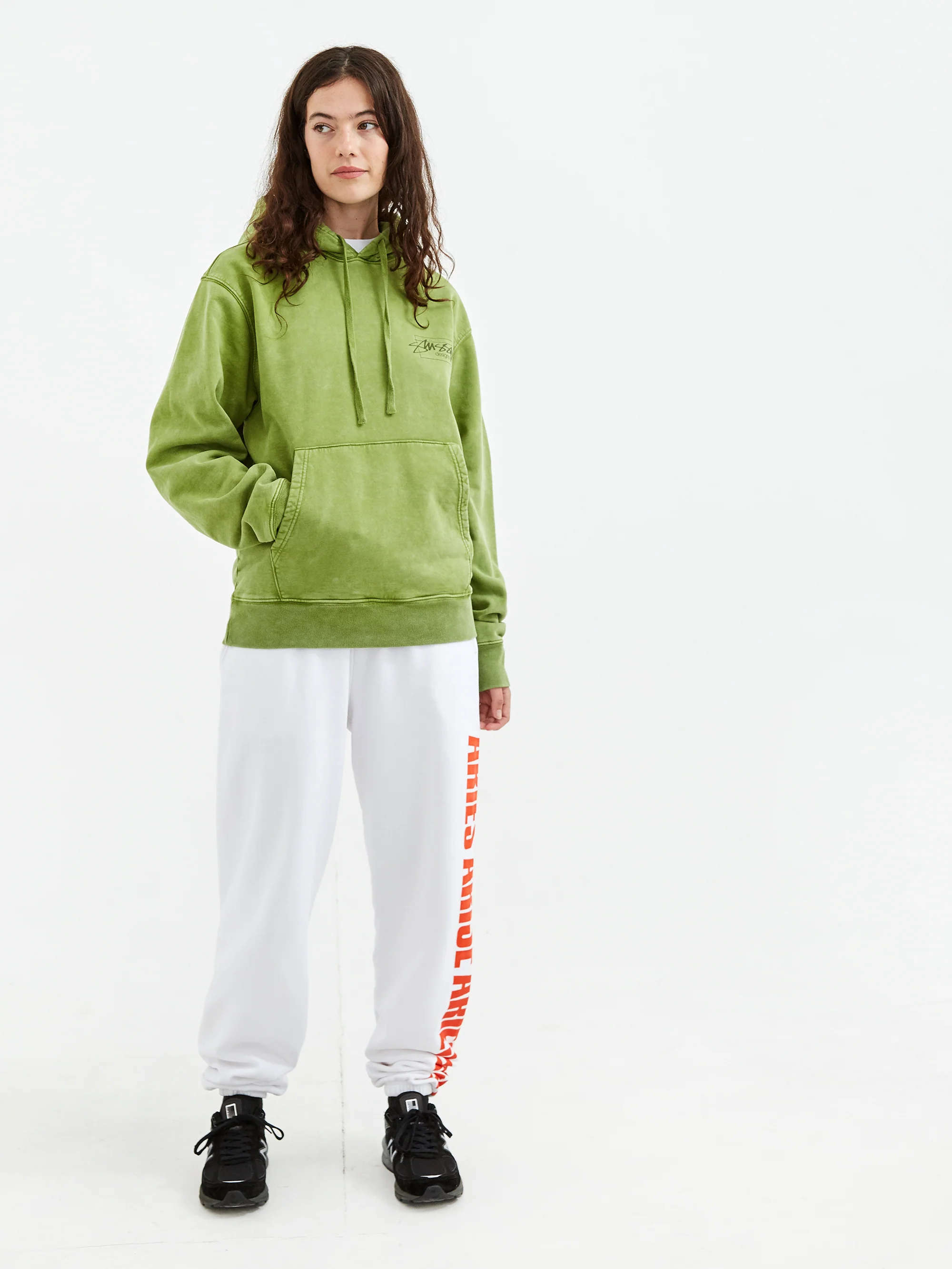 Stussy Dyed Stussy Designs Hoodie - Green - Image 2