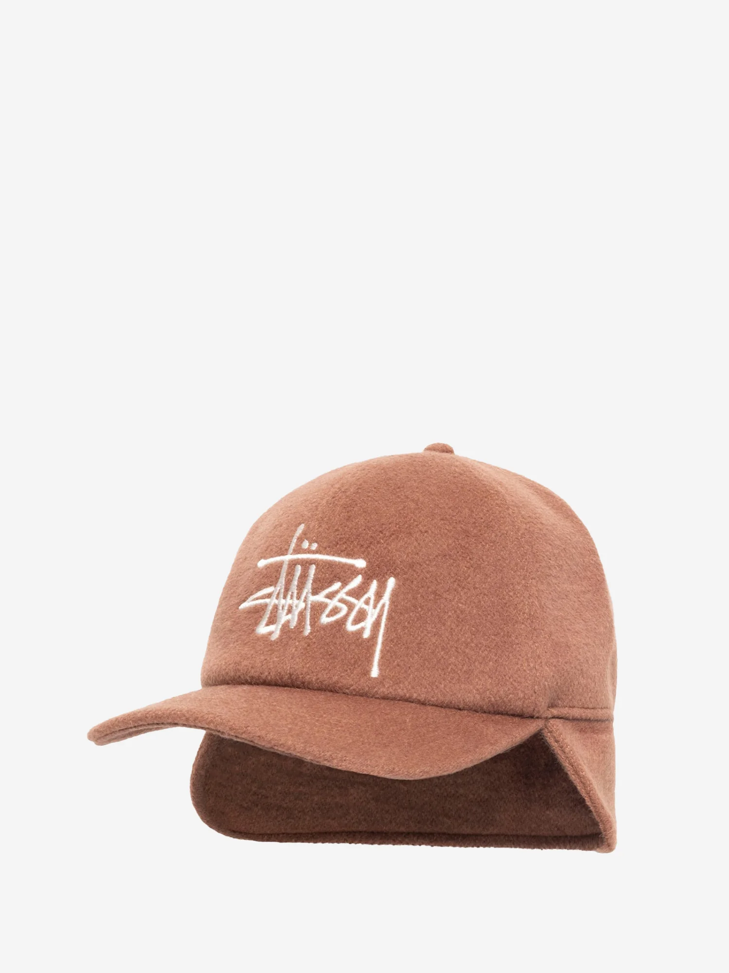 Stussy Ear Flap Wool Crown Cap - Brown - Image 2