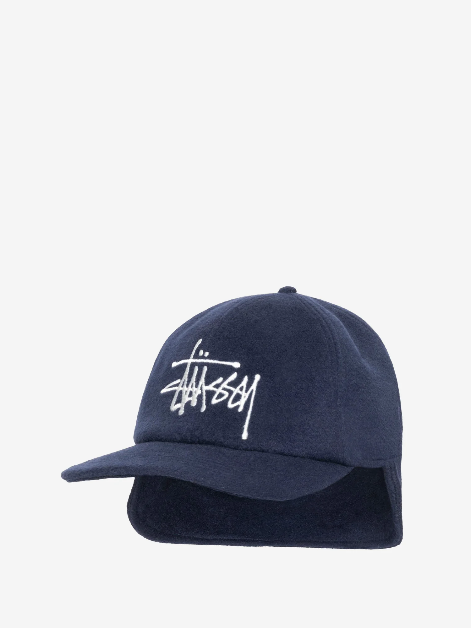 Stussy Ear Flap Wool Crown Cap - Navy - Image 2