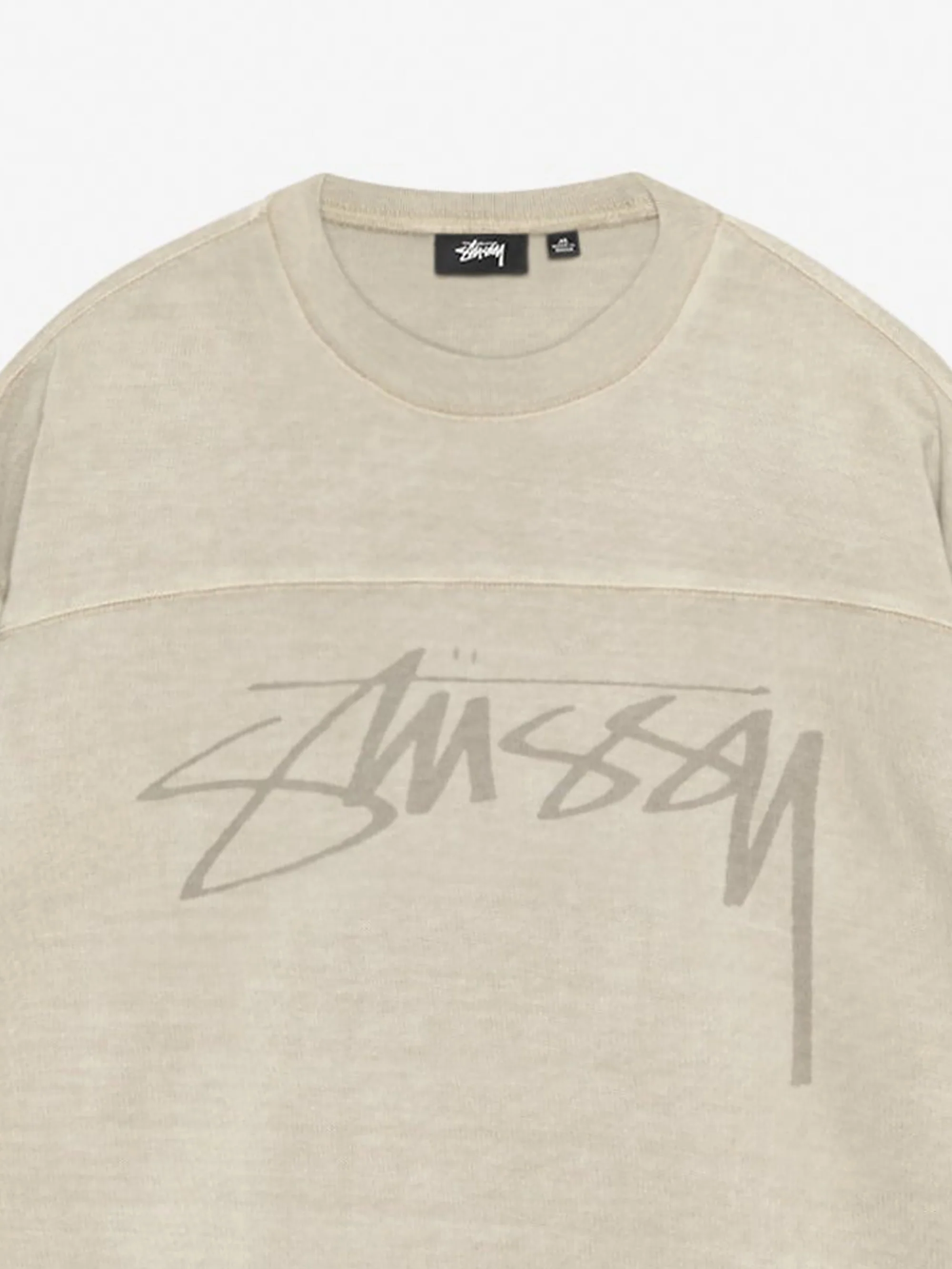 Stussy Football Crew Pigment Dyed W  - Sand - Image 2