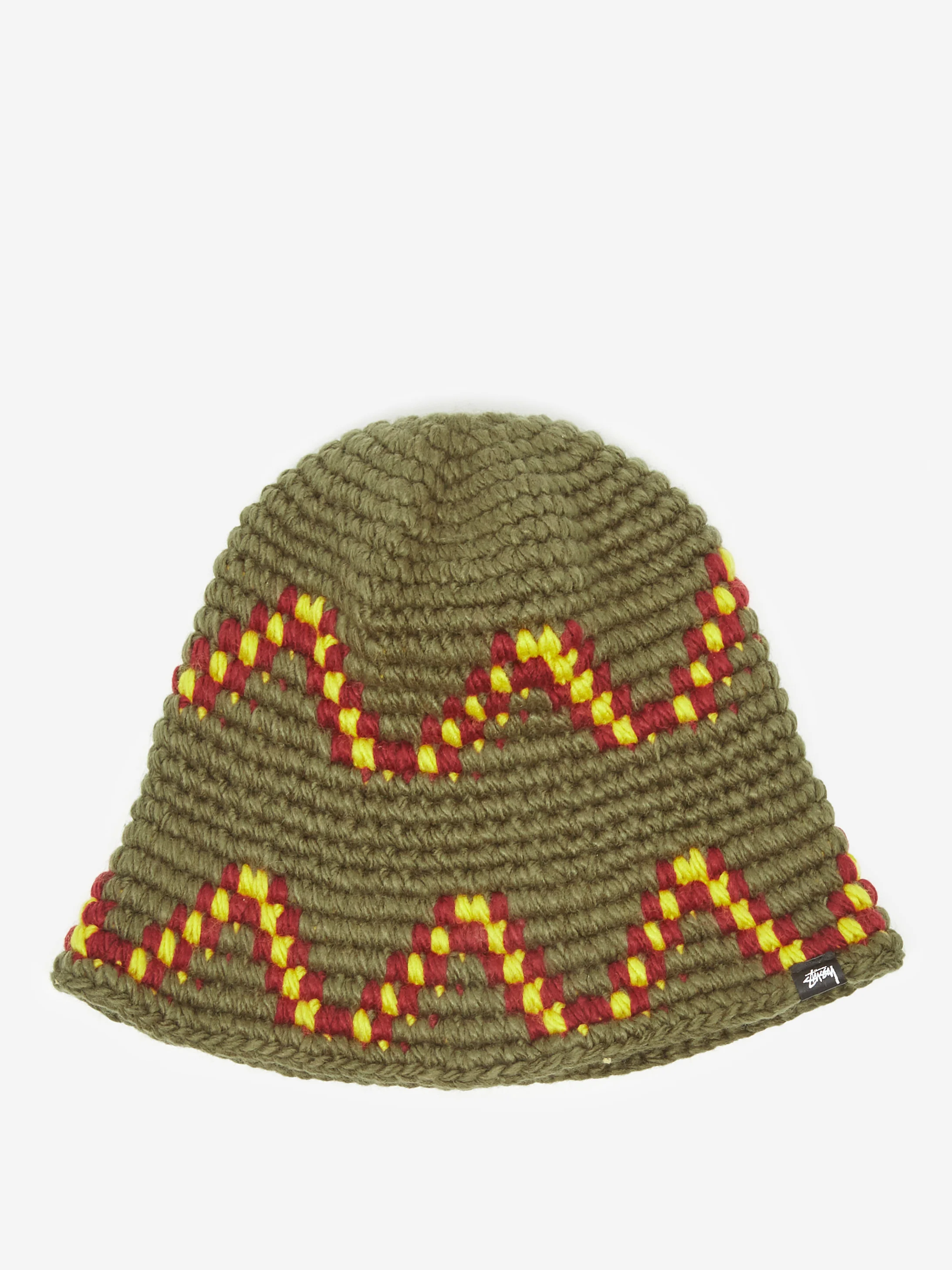 Stussy Giza Knit Bucket Hat - Olive