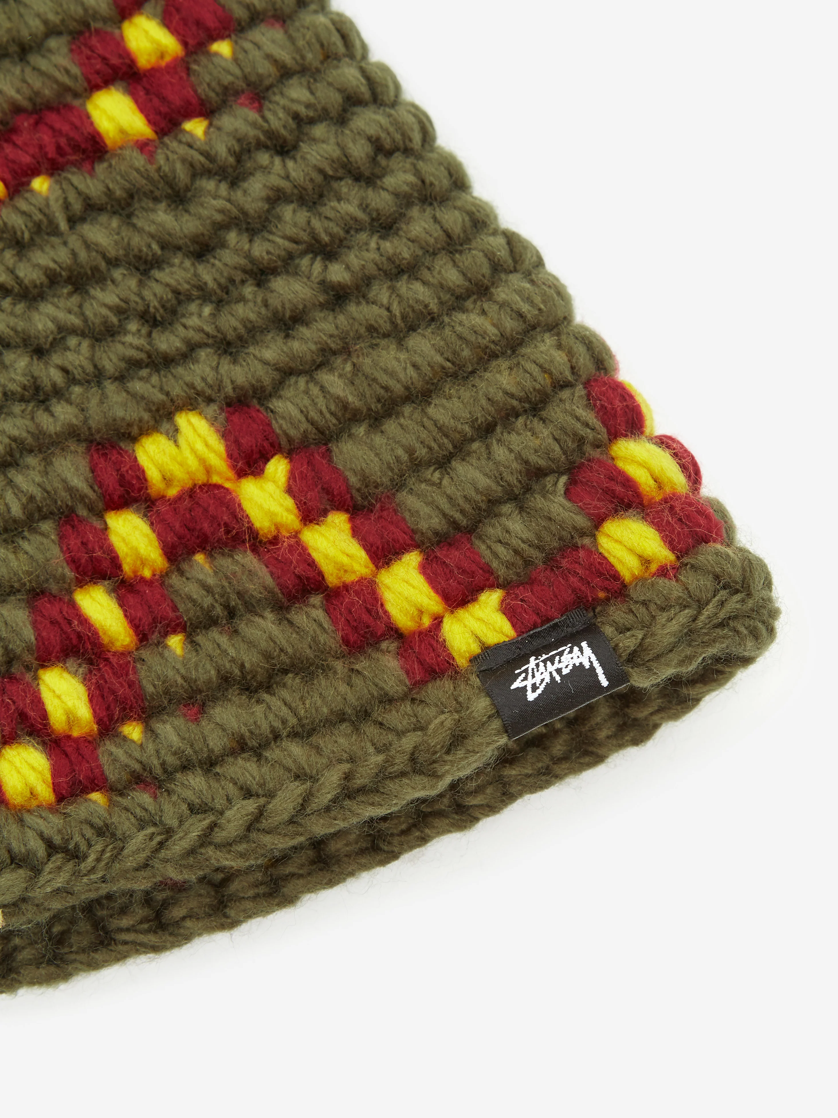 Stussy Giza Knit Bucket Hat - Olive - Image 2