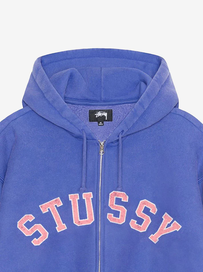 Stussy Graphic Zip Hood - Purple - Image 2