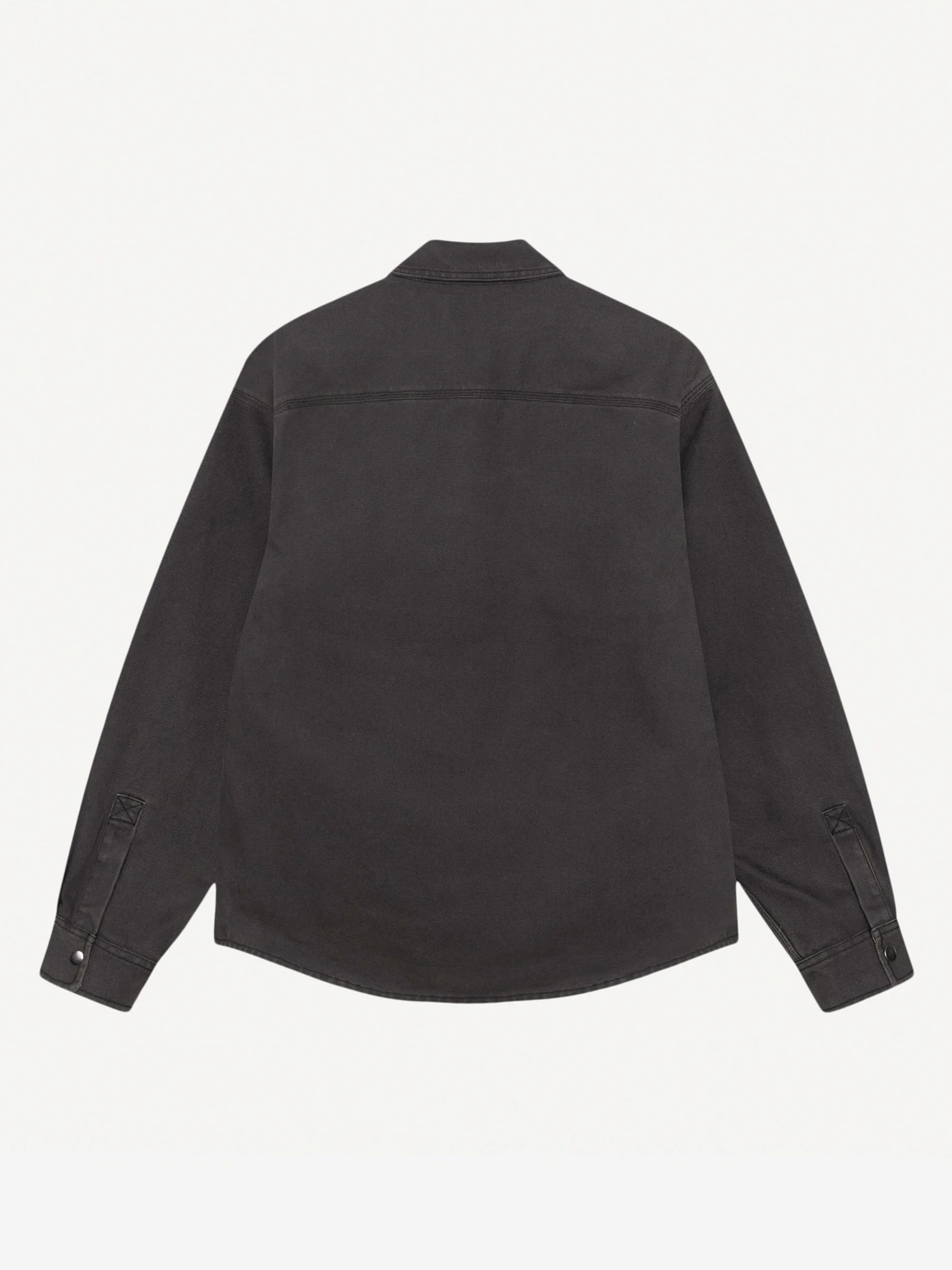 Stussy Heavy Washed Canvas Shirt - Black - Image 3