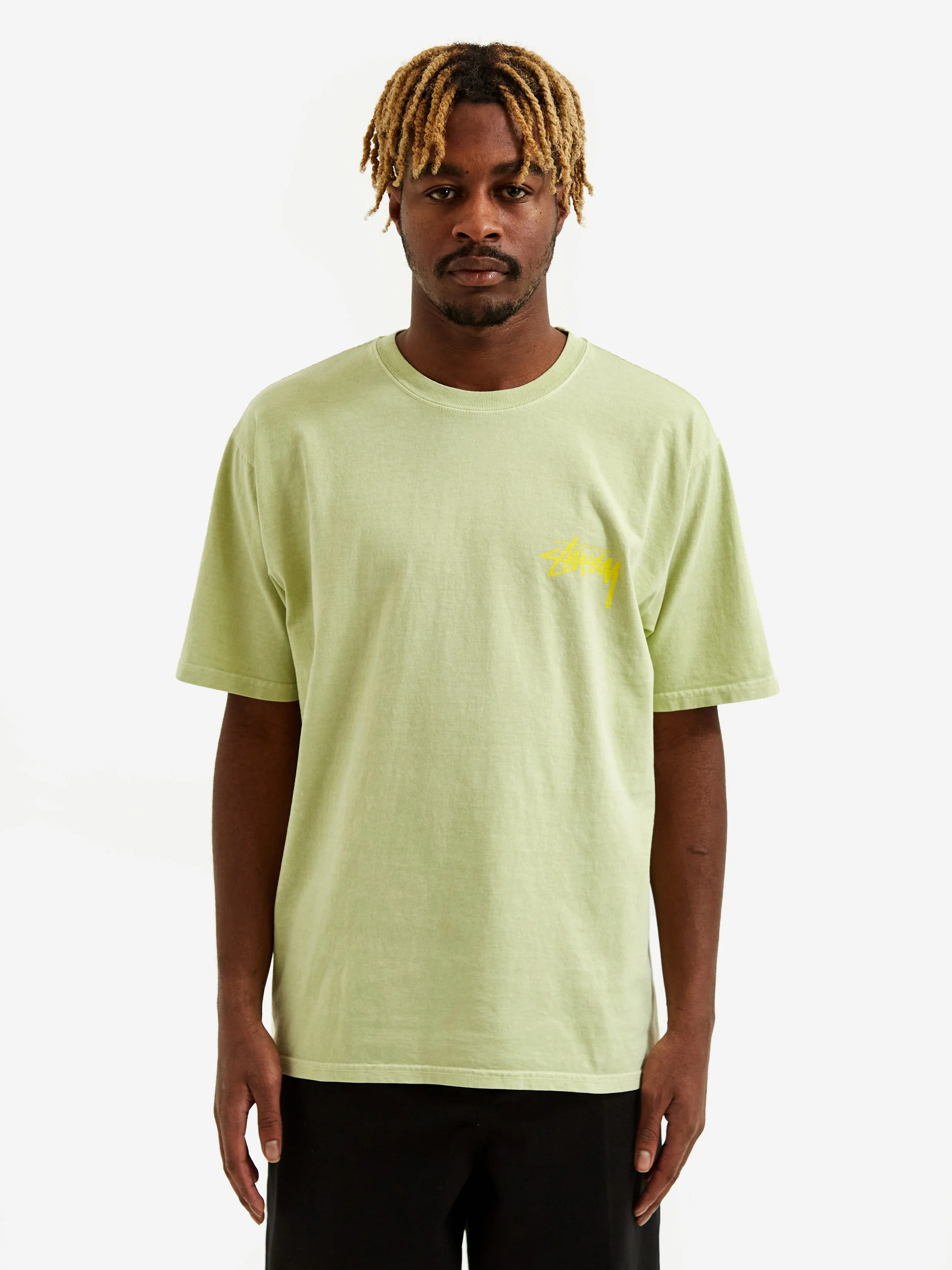 Stussy How We're Livin' Pig. Dyed T-Shirt - Sage - Image 6
