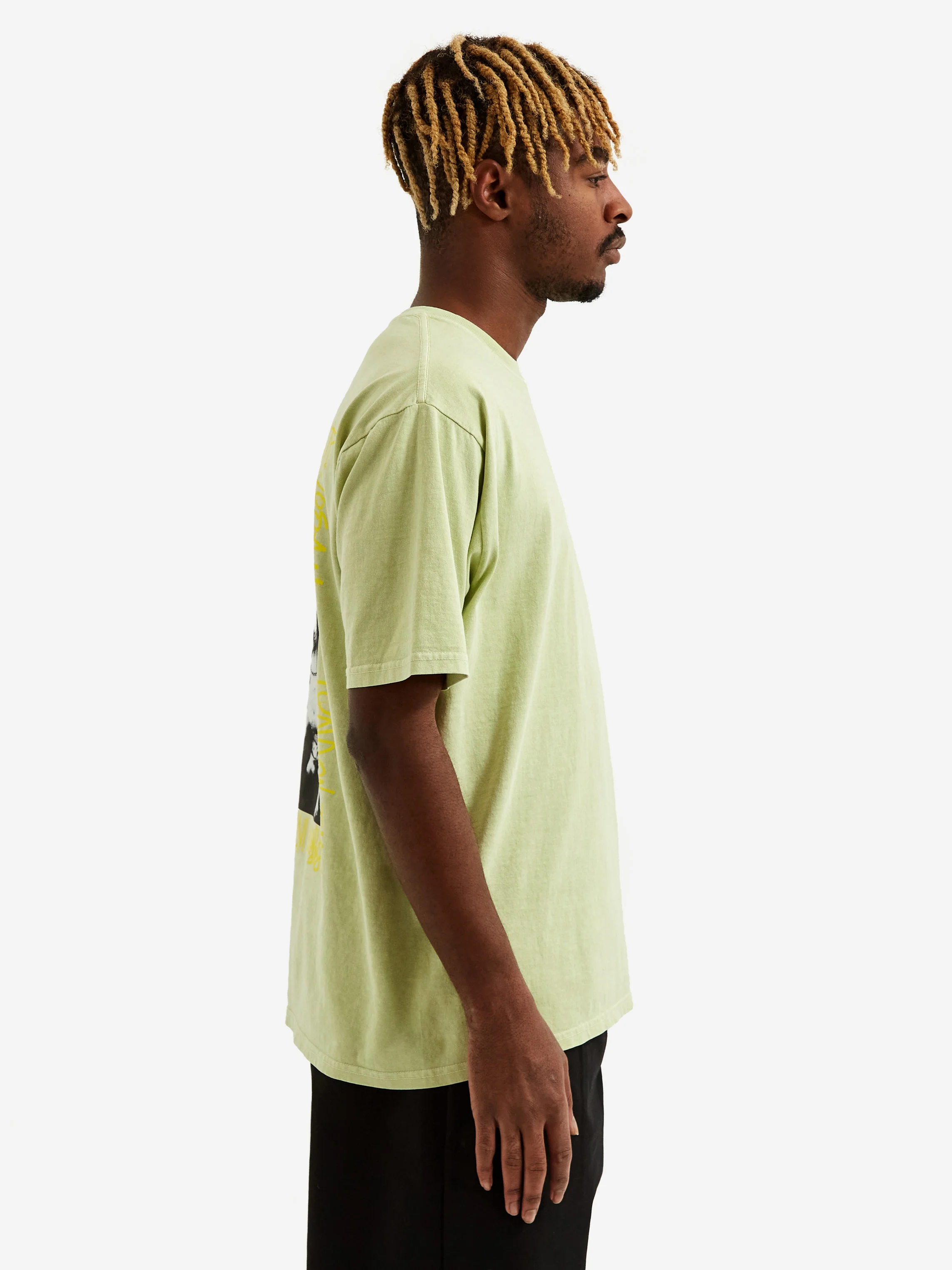 Stussy How We're Livin' Pig. Dyed T-Shirt - Sage - Image 7