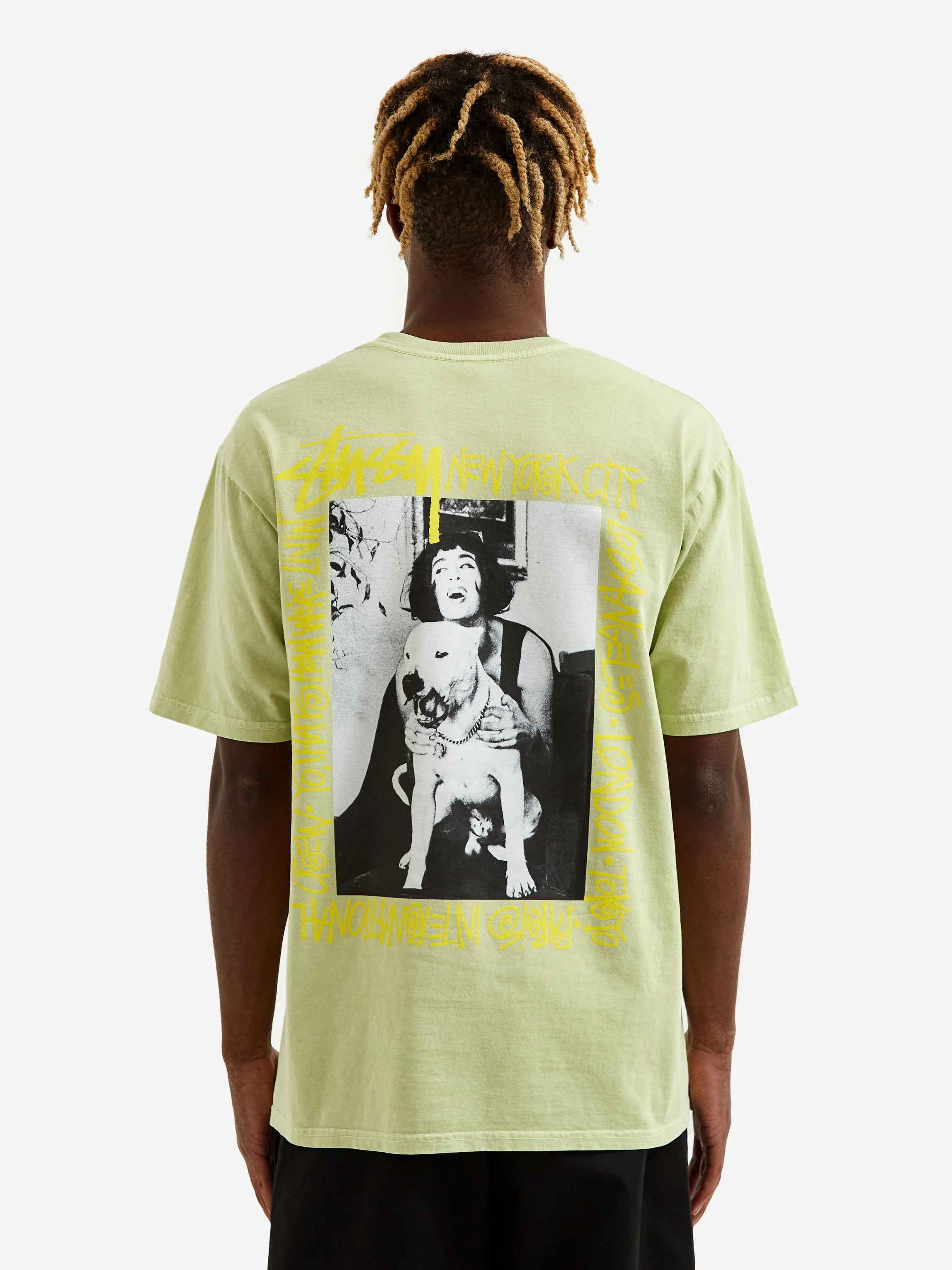 Stussy How We're Livin' Pig. Dyed T-Shirt - Sage - Image 8
