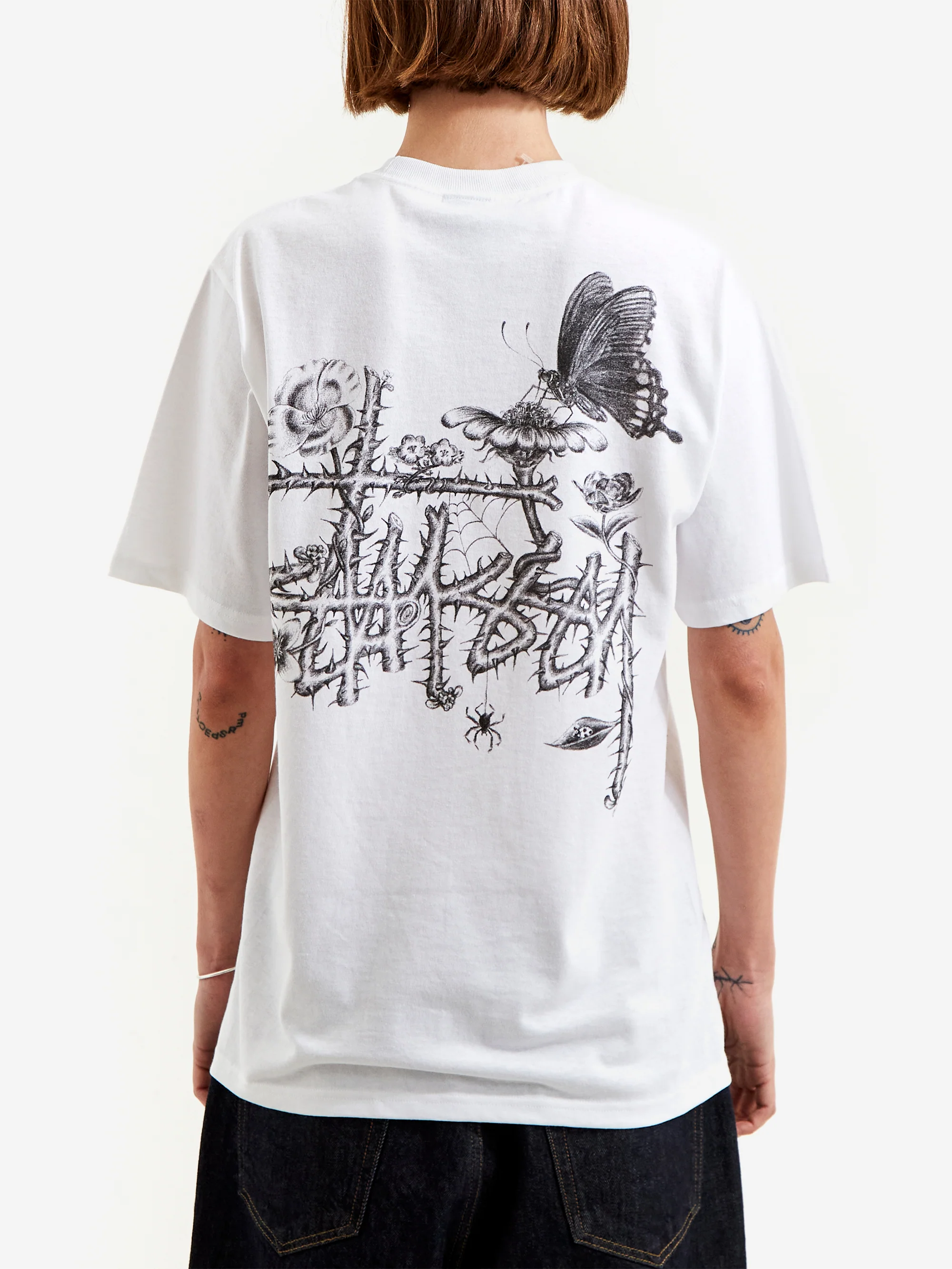 Stussy In Bloom Tee W - White - Image 3