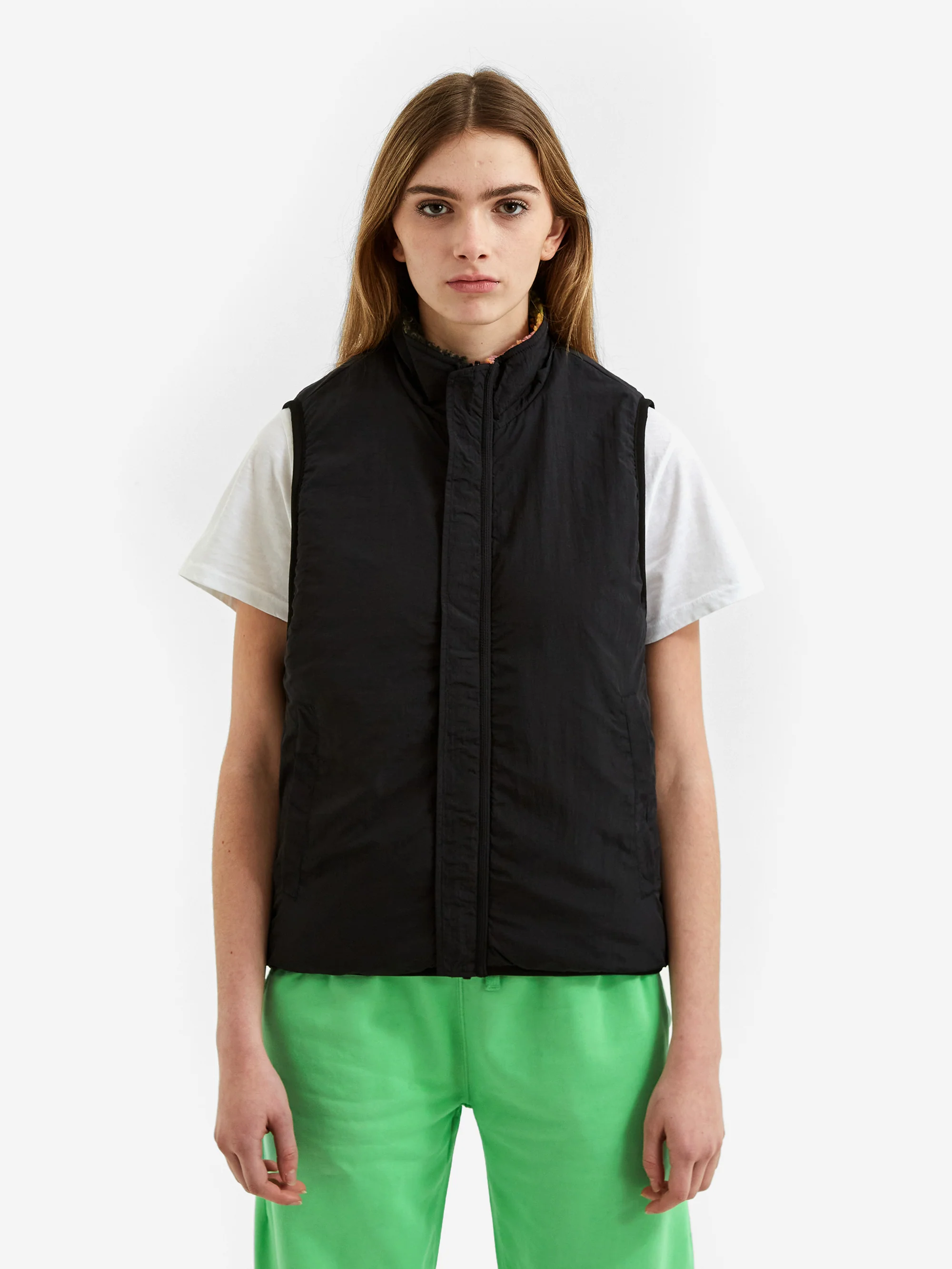 Stussy Jacquard Dye Sherpa Vest - Berry - Image 2