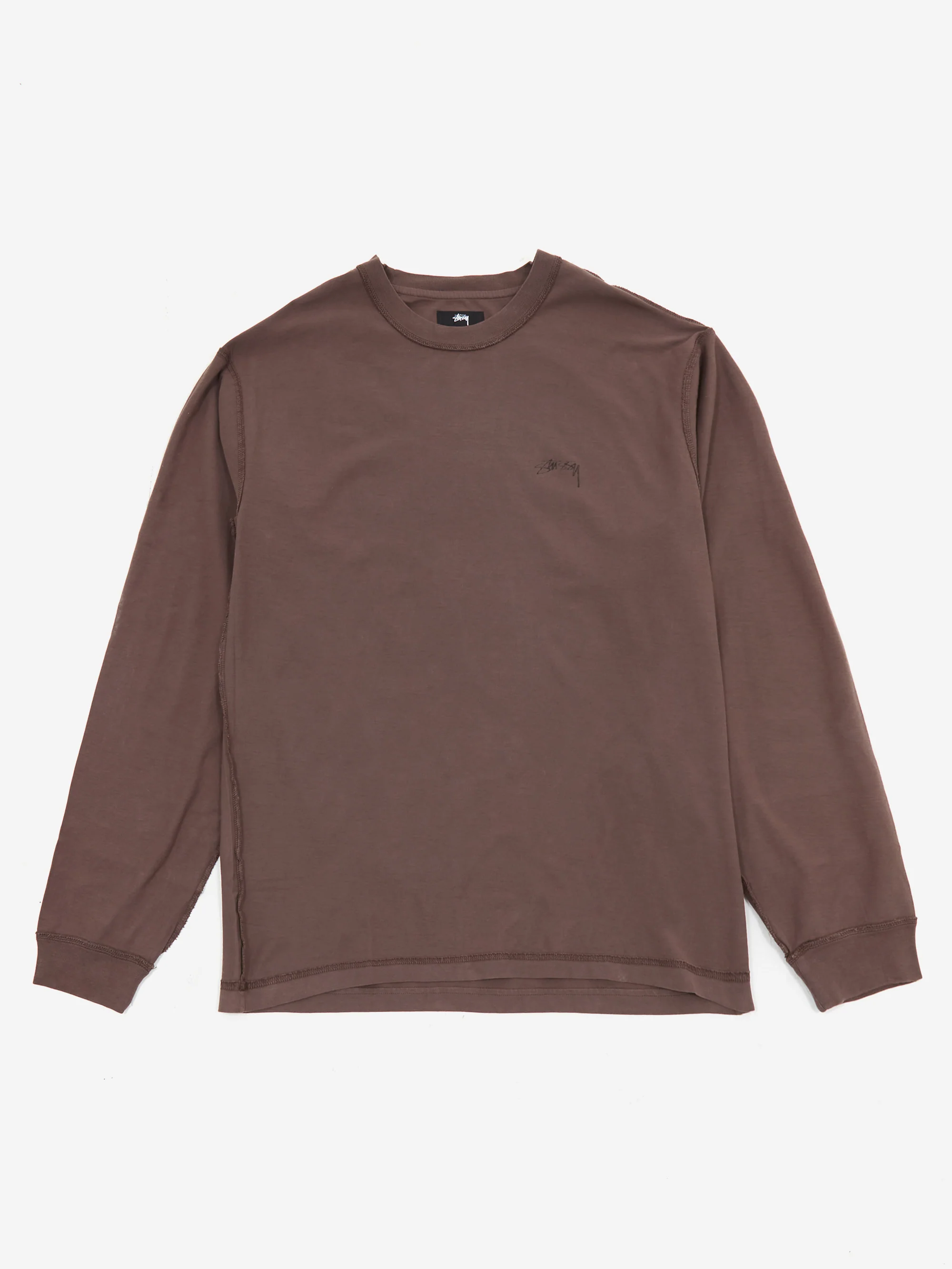 Stüssy Lazy Long Sleeve T-Shirt - Faded Black