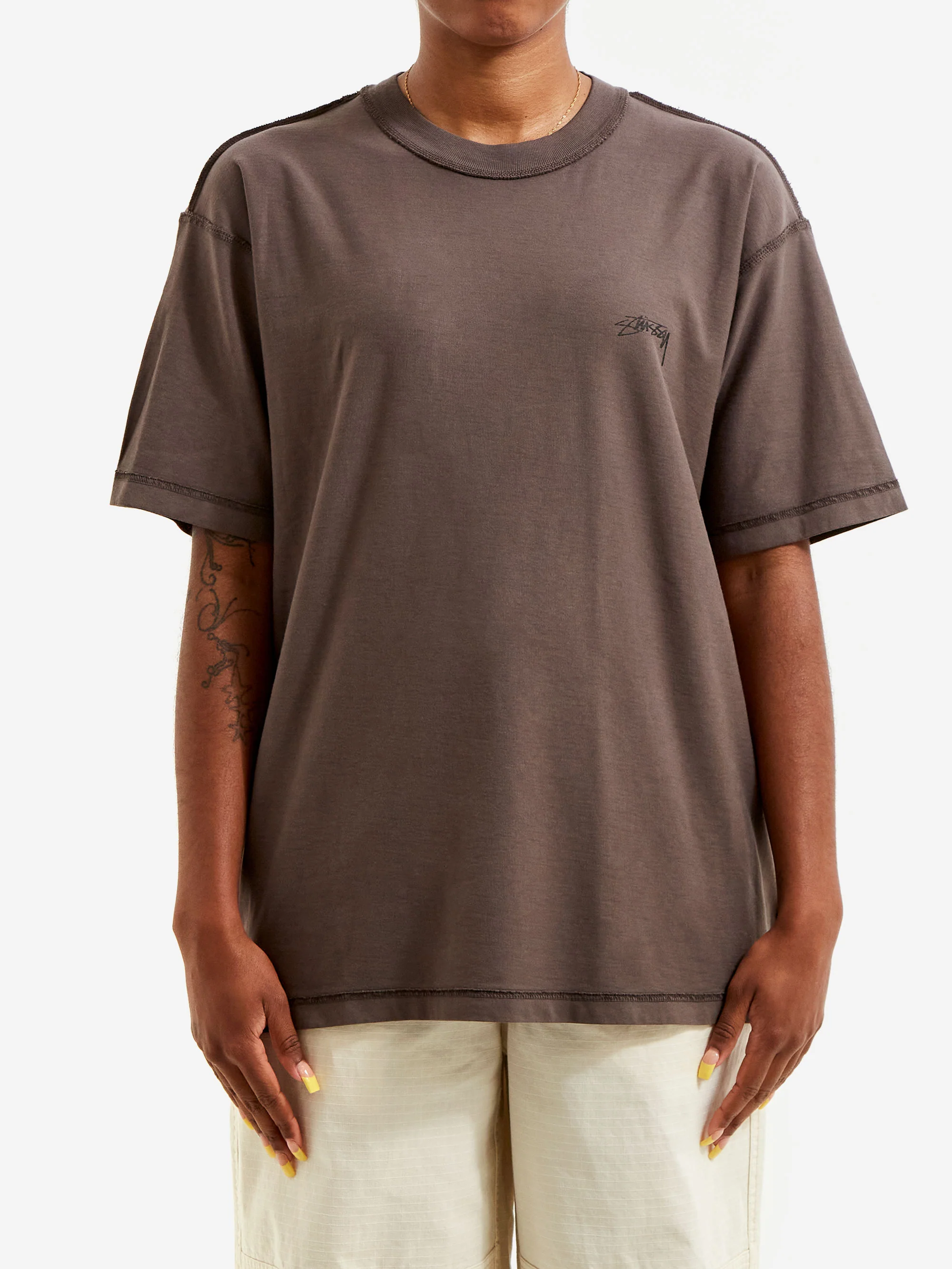 Stussy Lazy Ss Tee W - Faded Black