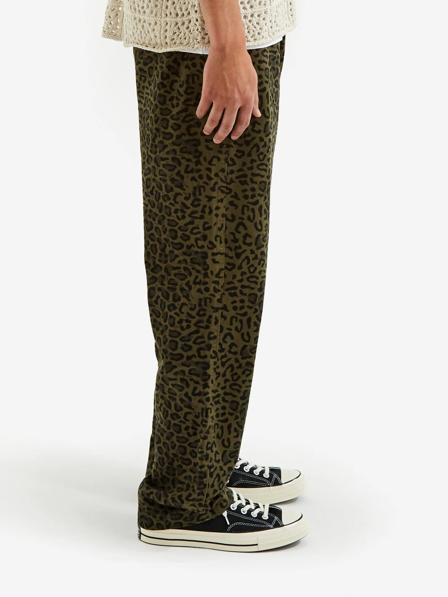 Stussy Leopard Beach Pant - Olive - Image 6