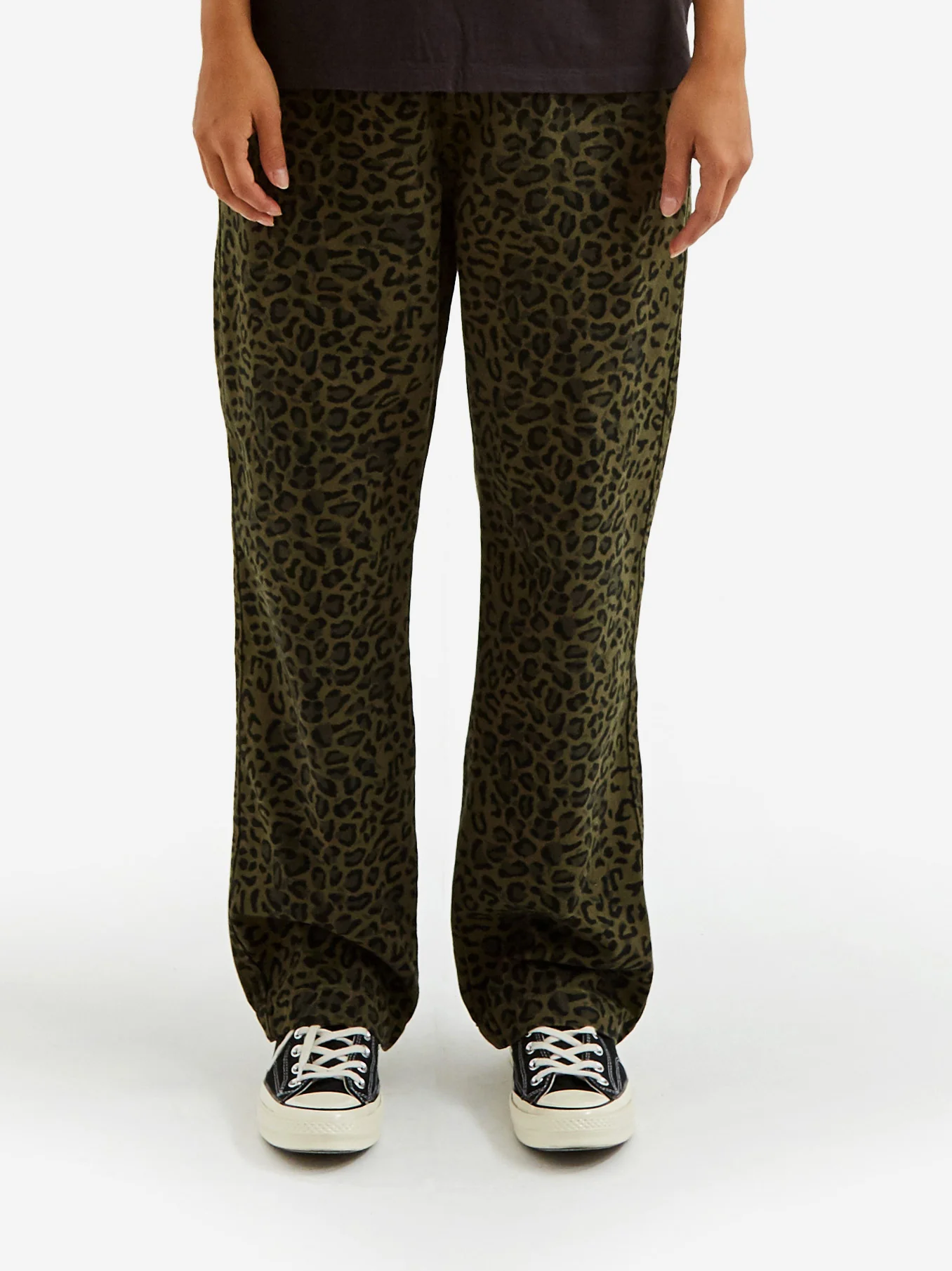 Stussy Leopard Beach Pant W - Olive
