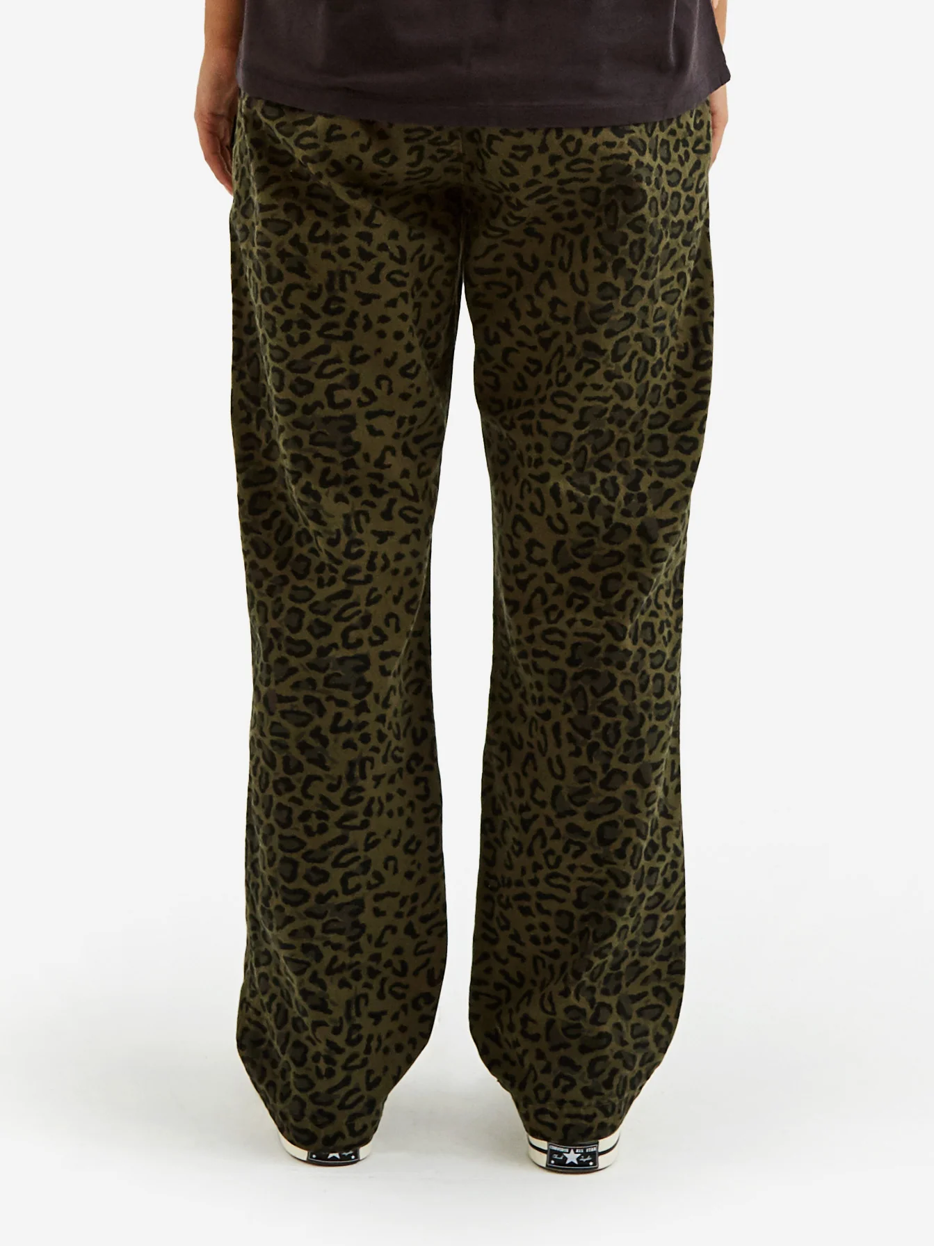 Stussy Leopard Beach Pant W - Olive - Image 5