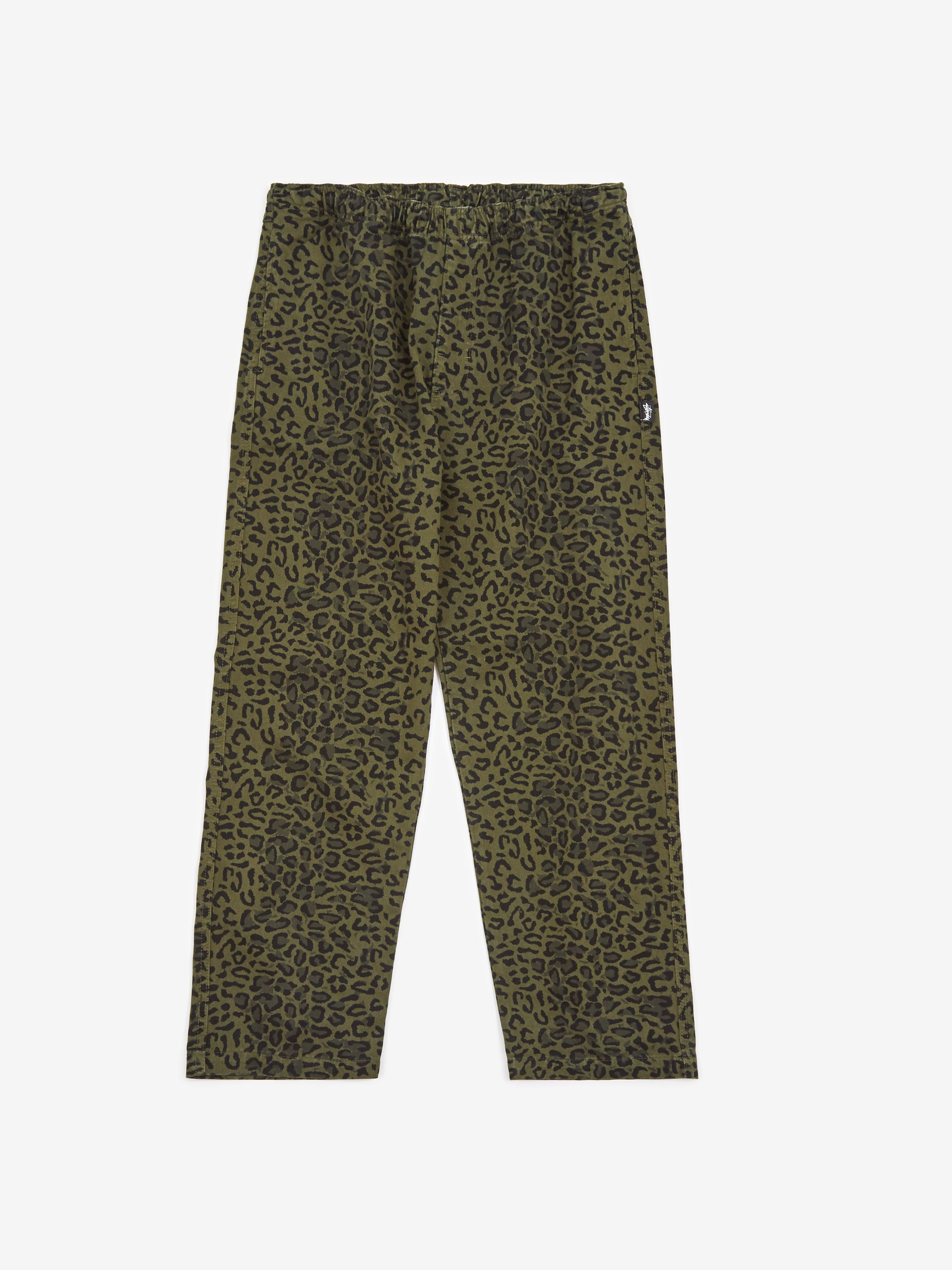 Stussy Leopard Beach Pant W - Olive - Image 6