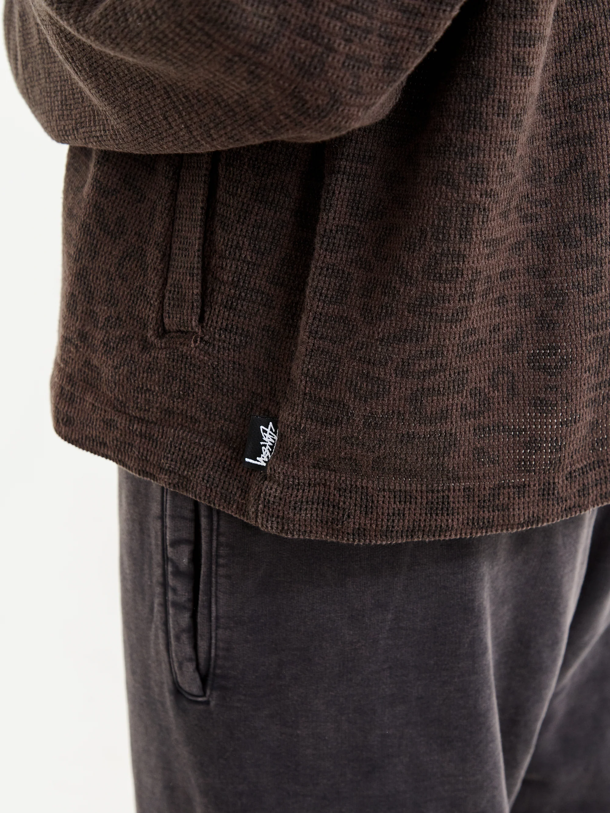 Stussy Leopard Mesh Zip Jacket W - Brown - Image 4
