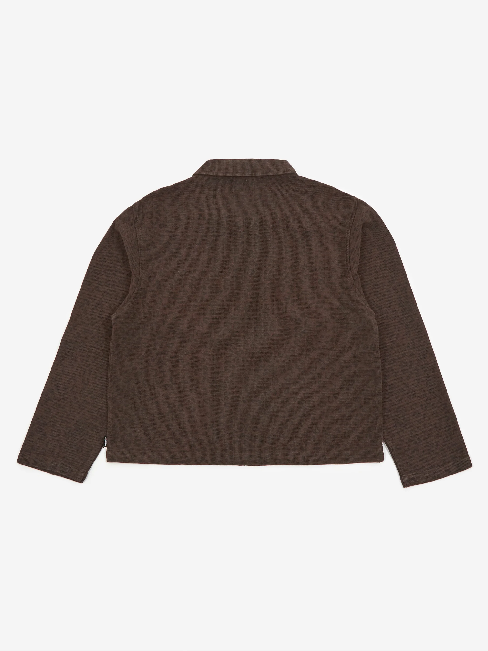 Stussy Leopard Mesh Zip Jacket W - Brown - Image 9