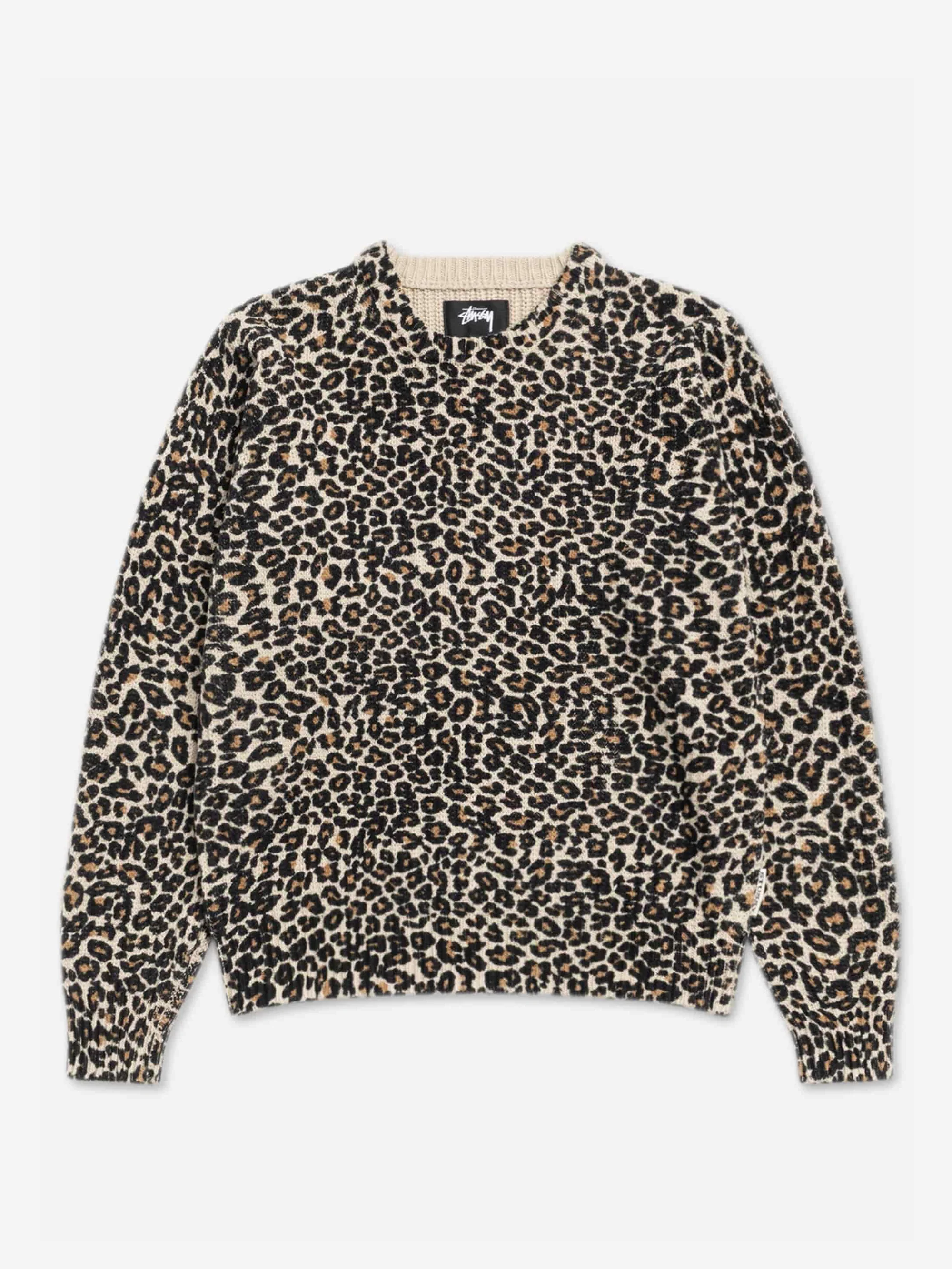 Stussy Leopard Sweater W - Leopard
