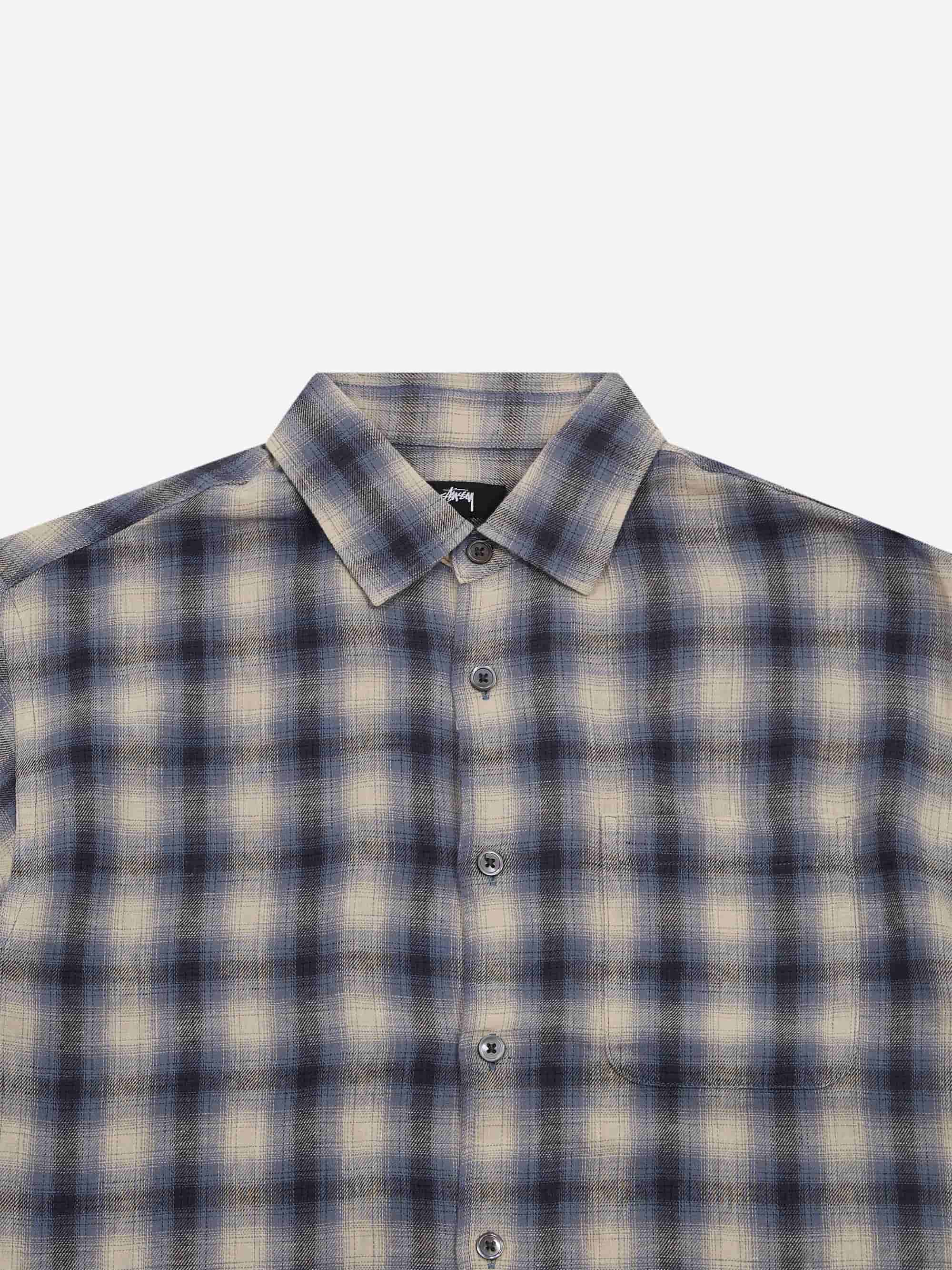 Stussy Liam Ss Plaid Shirt W - Blue - Image 2