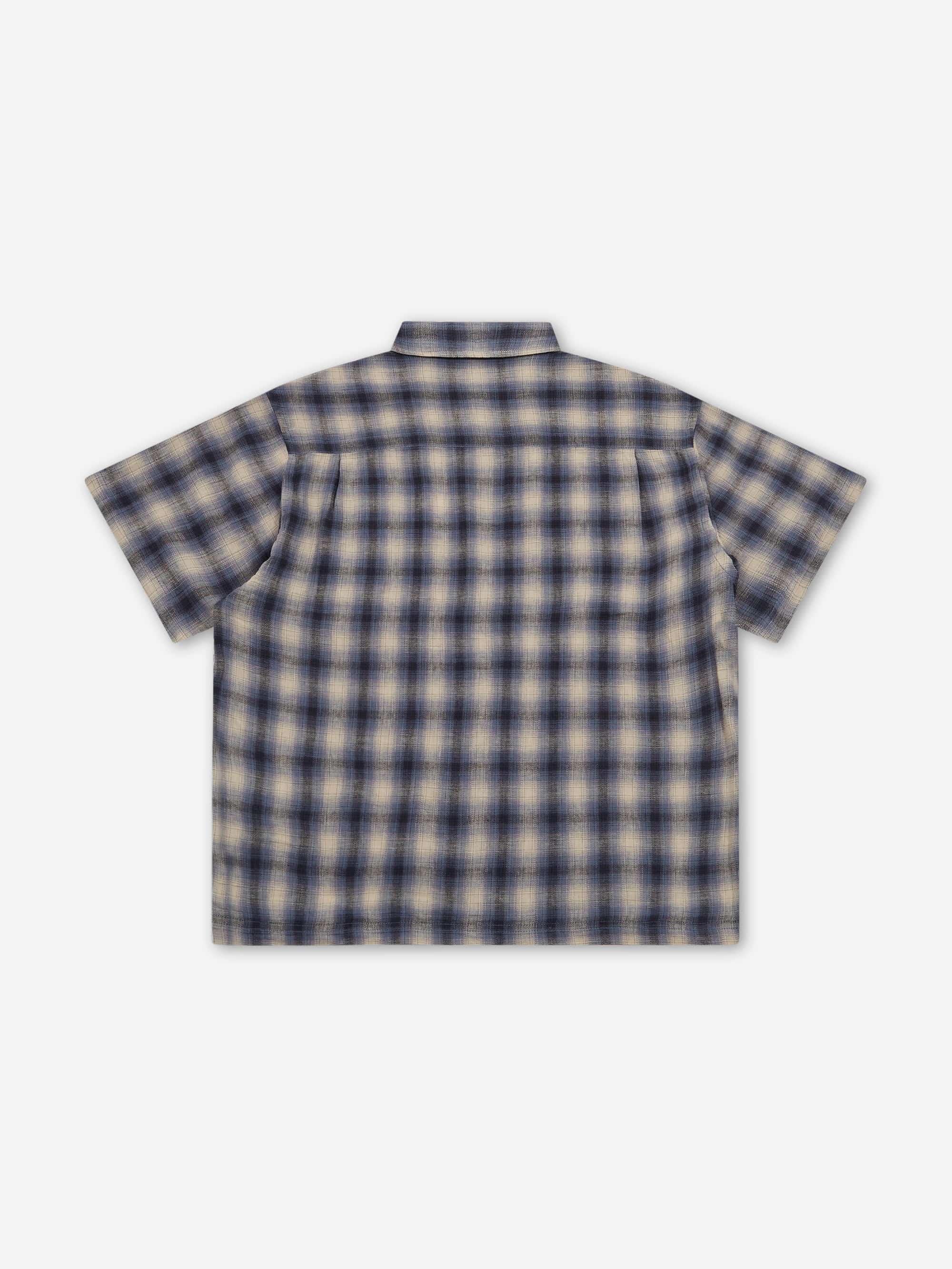 Stussy Liam Ss Plaid Shirt W - Blue - Image 3