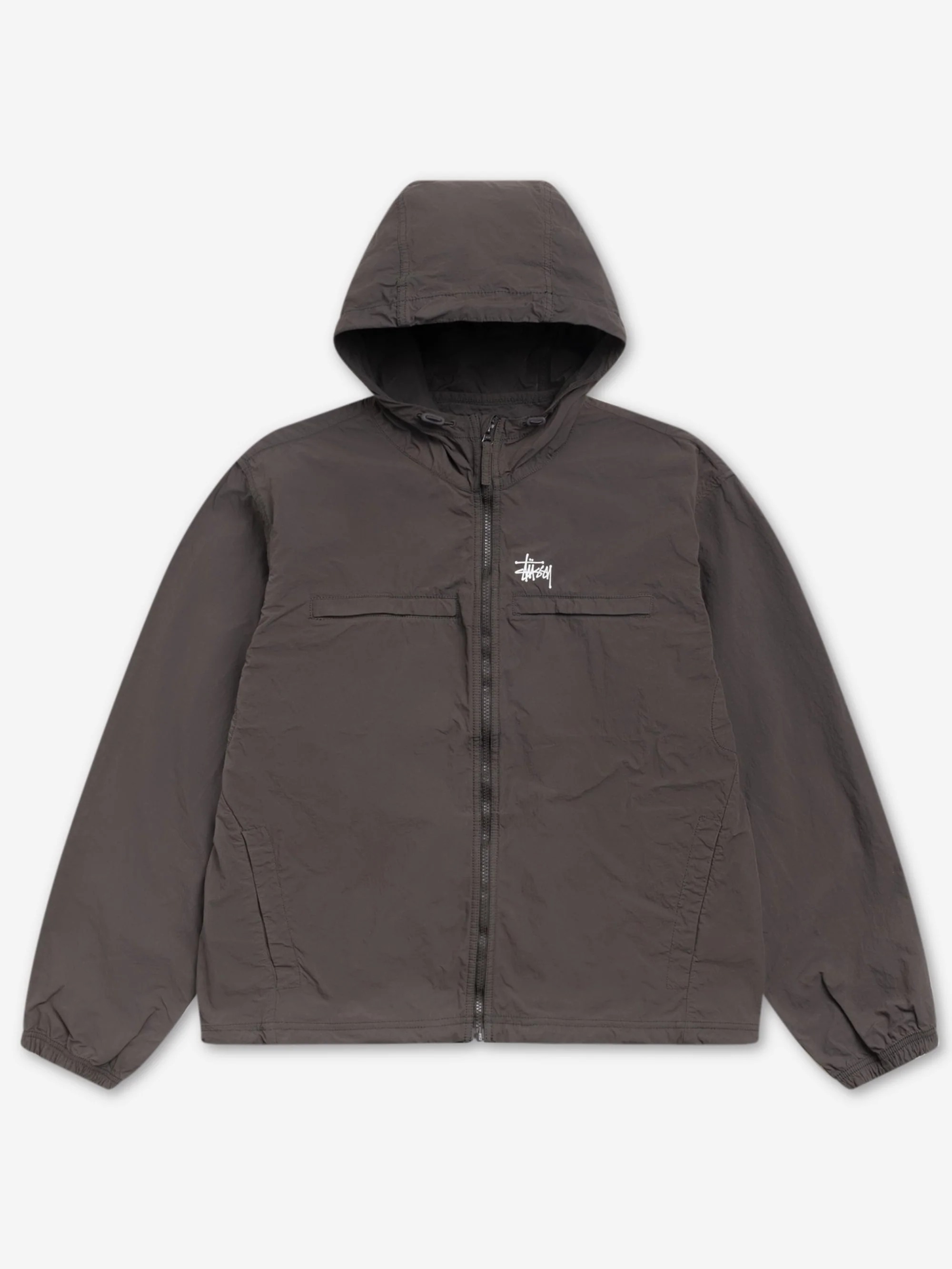 Stussy Lightweight Hooded Jacket - Brown