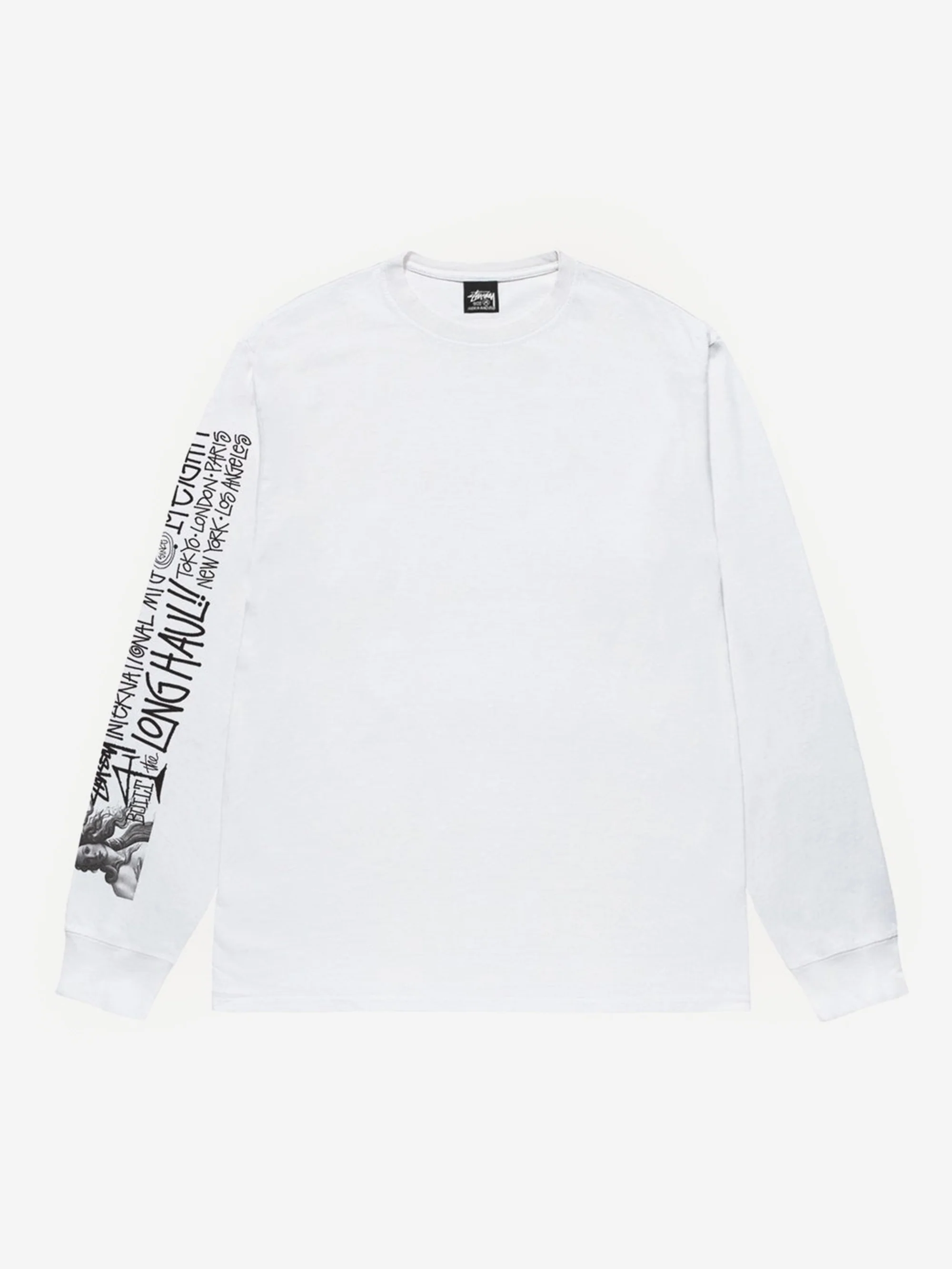 Stussy Long Haul Ls Tee - White