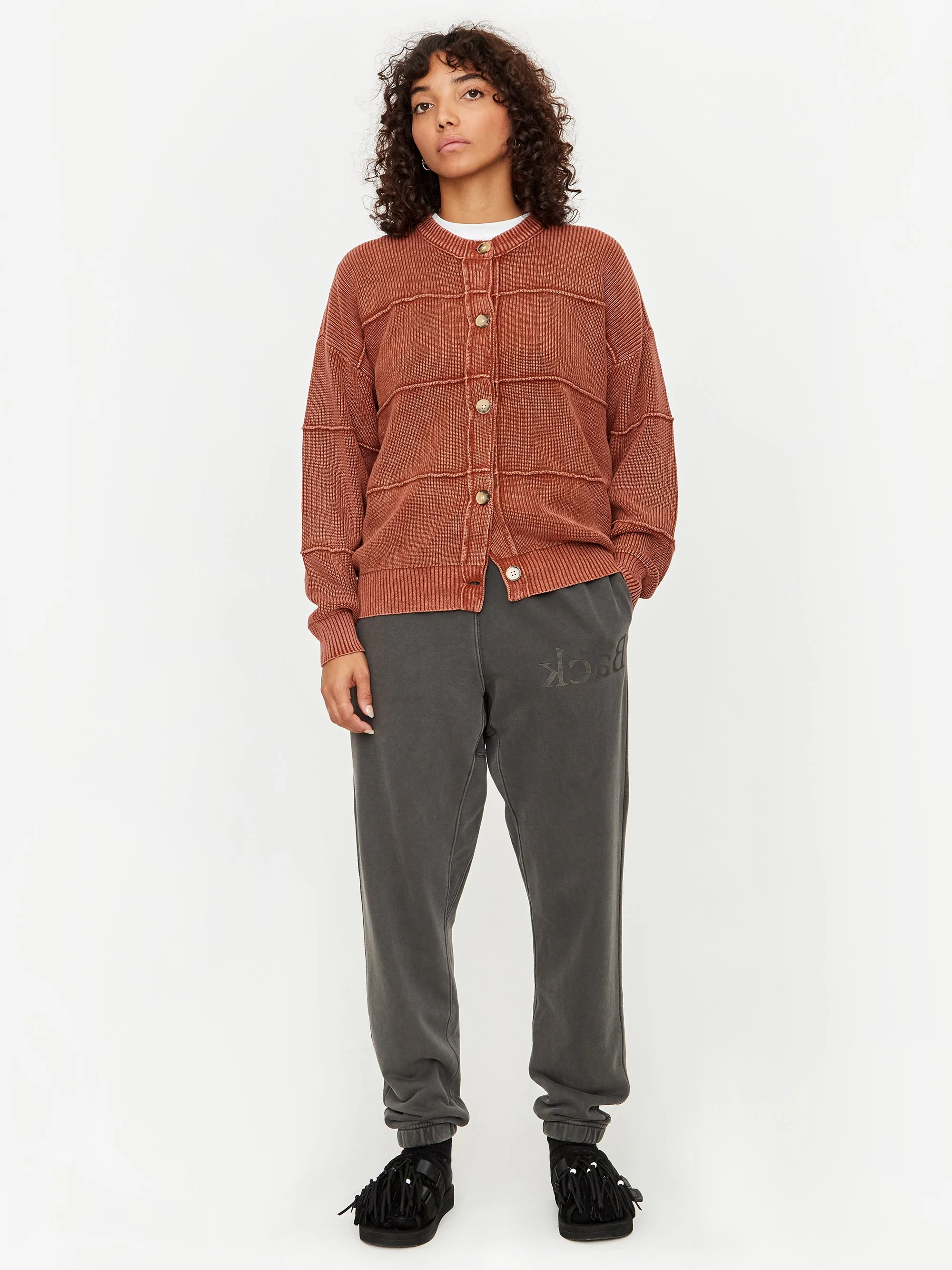Stussy Lune Inside Out Cardigan - Copper - Image 5